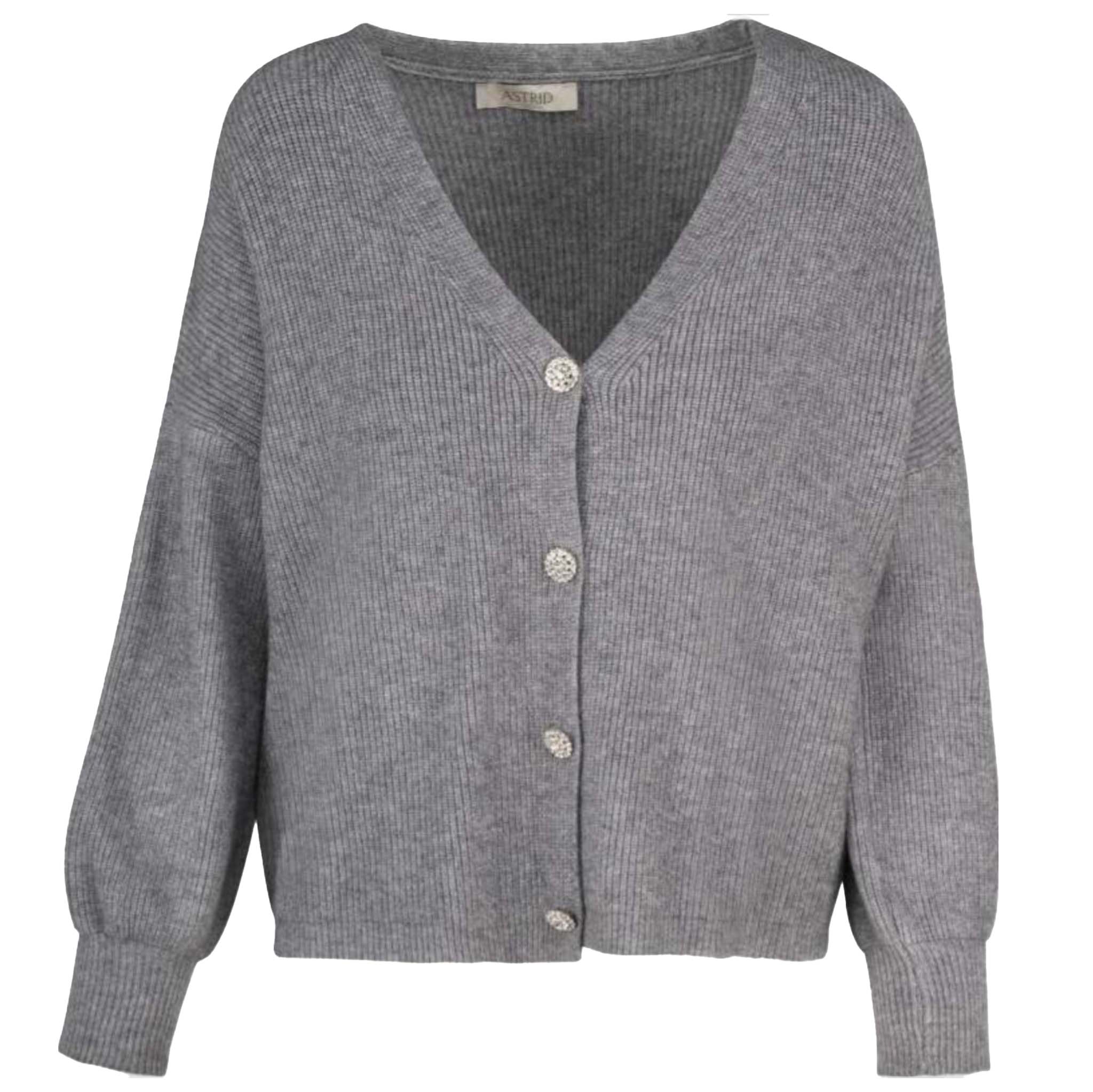 Astrid - Rock Cardigan - Charcoal Melange