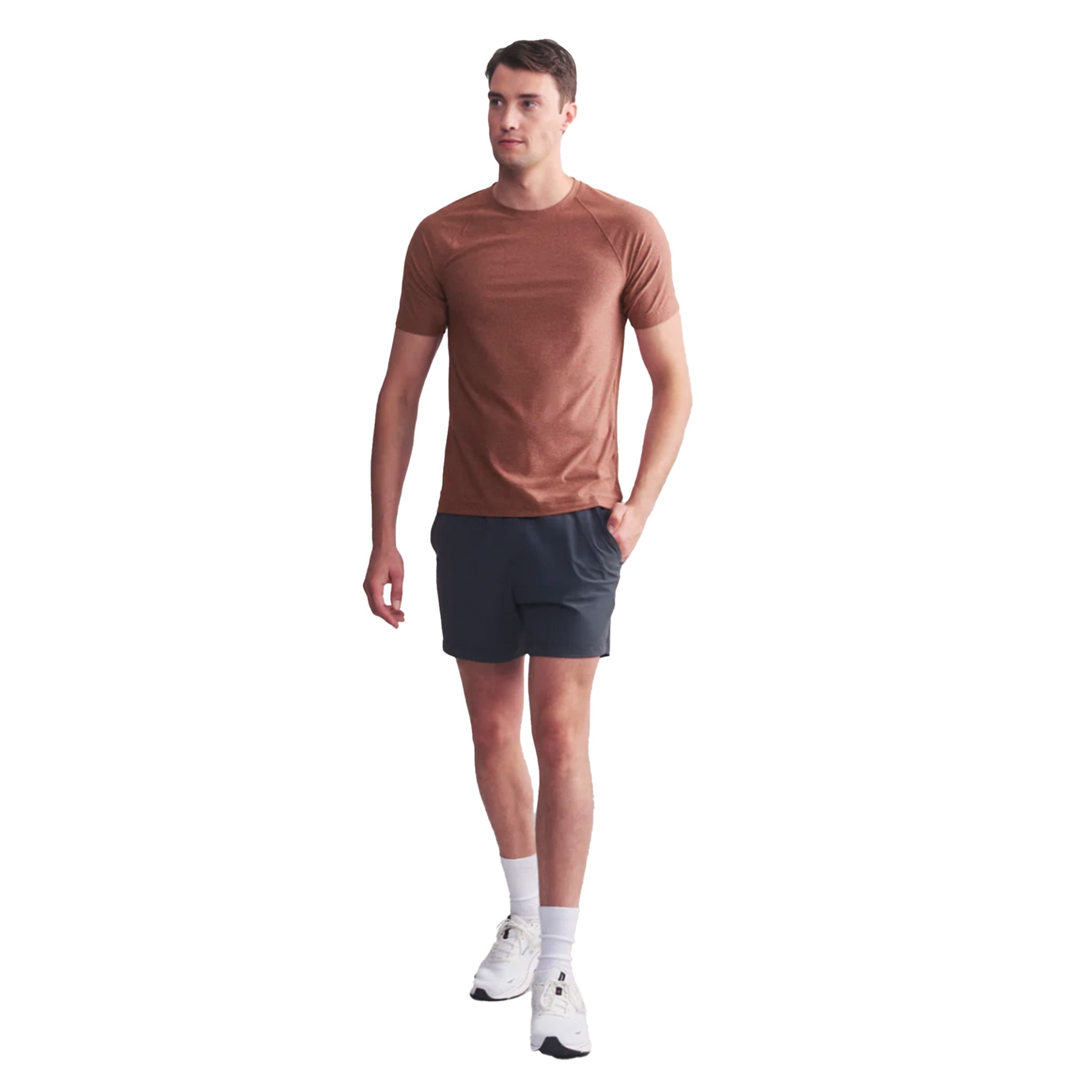 Rhone - Reign Short Sleeve - Cinnamon Heather