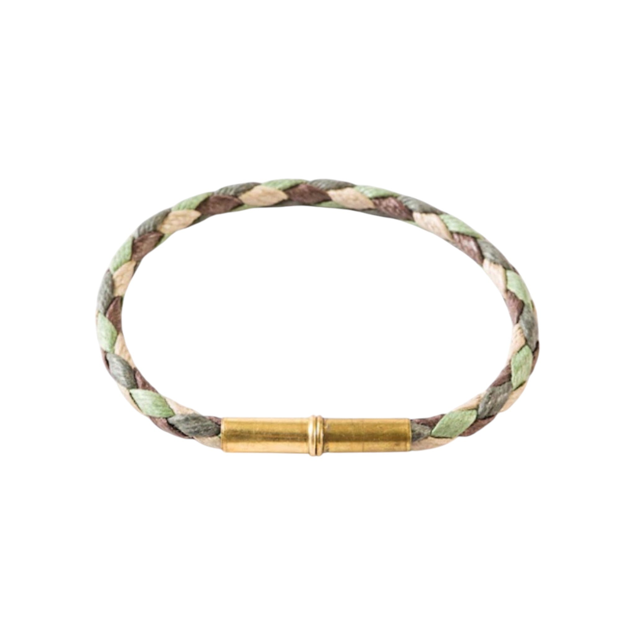 Tres Cuervos Flint Single Bracelet - Waxed Canvas Camo