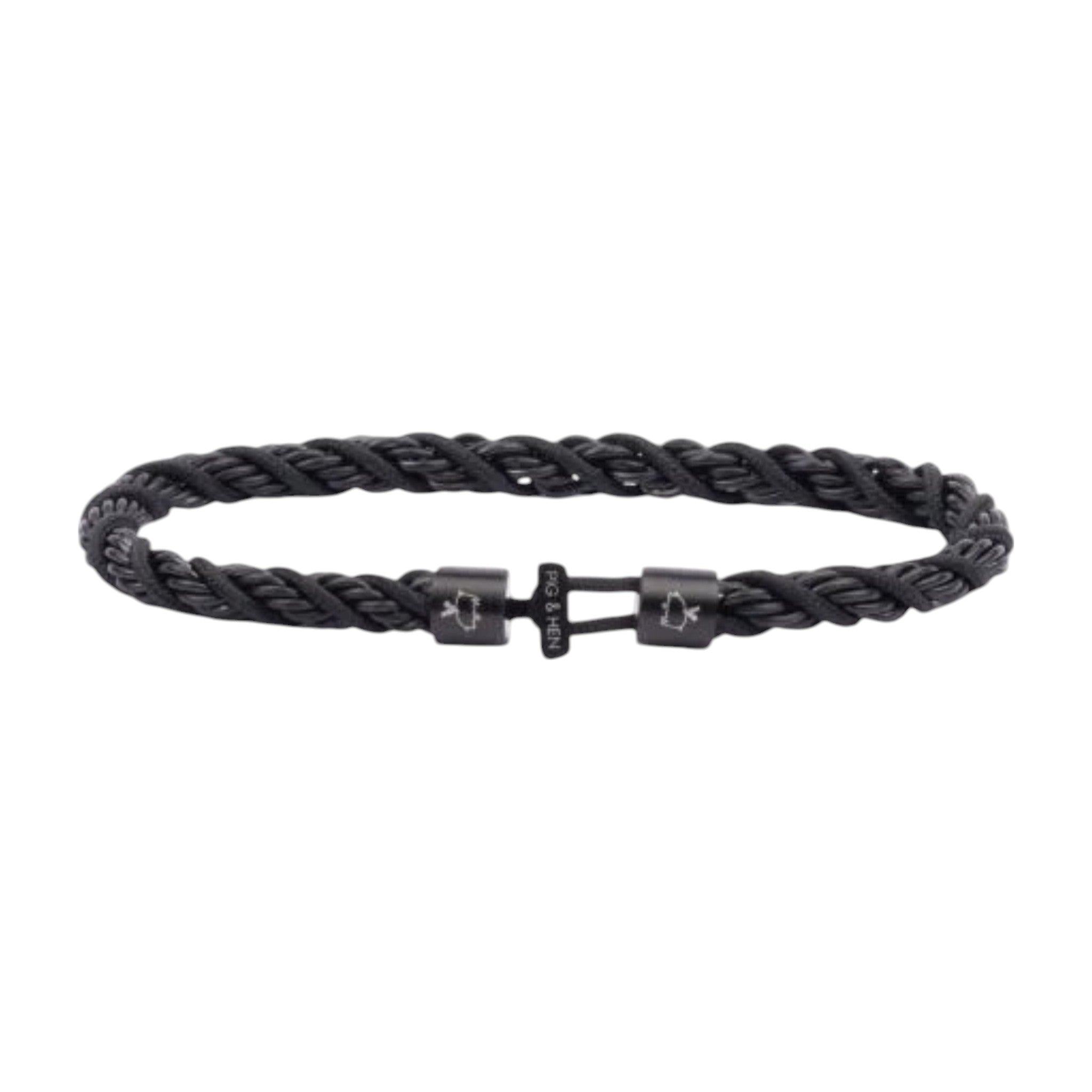 Pig & Hen - Catena Twisted Bracelet - Black | Black