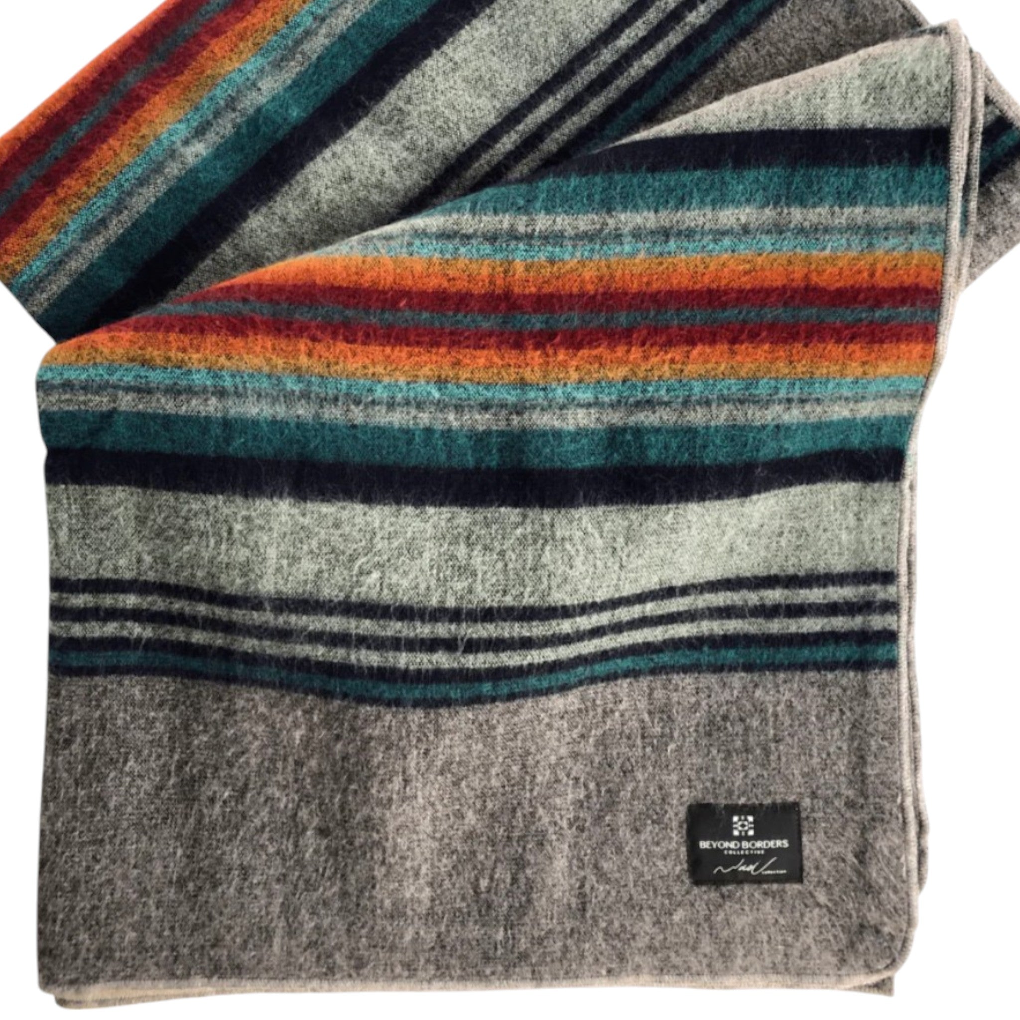 Beyond Borders Collective - El Viajero Blanket - Grey Sunrise