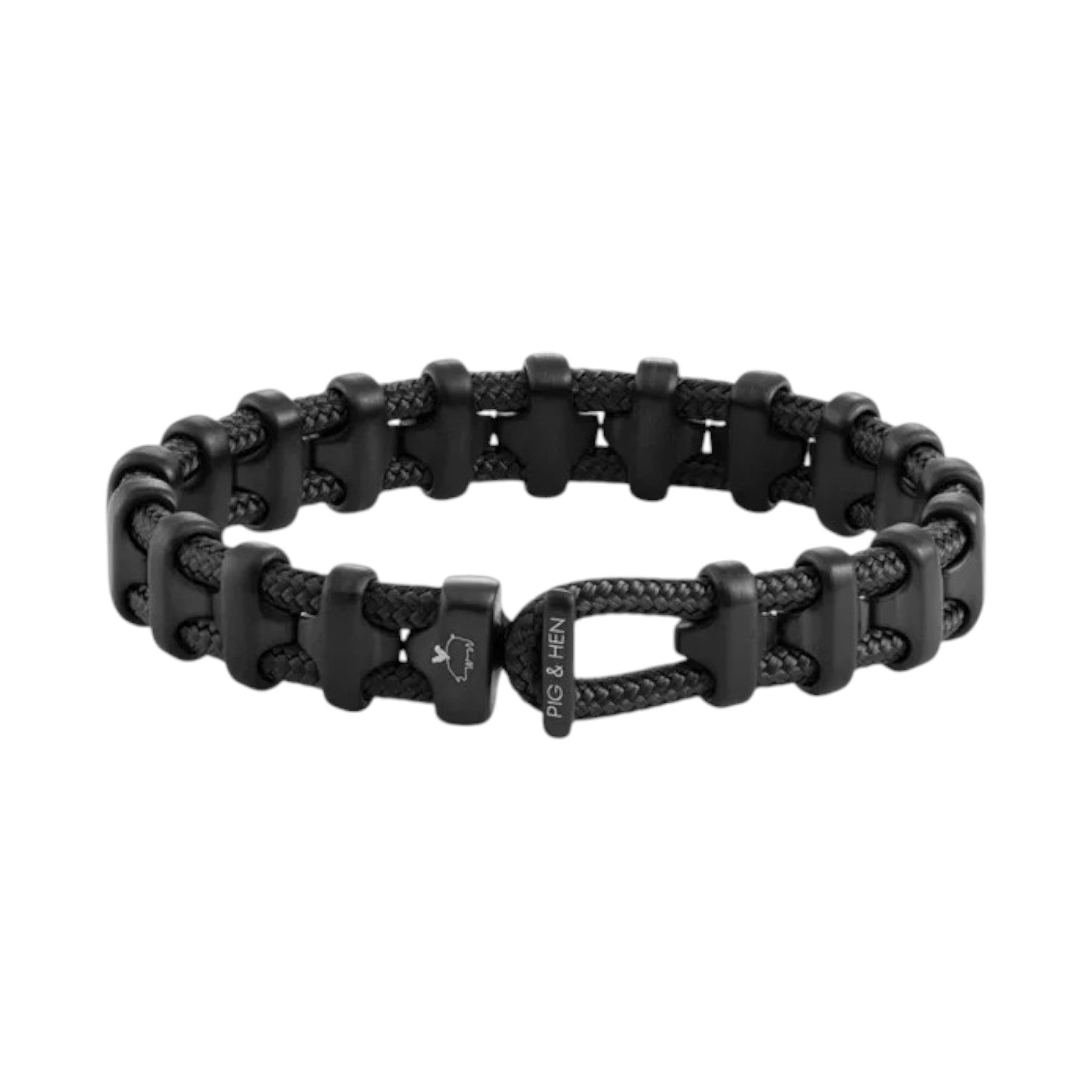 Pig & Hen - Bold Bob Bracelet - Black / Black