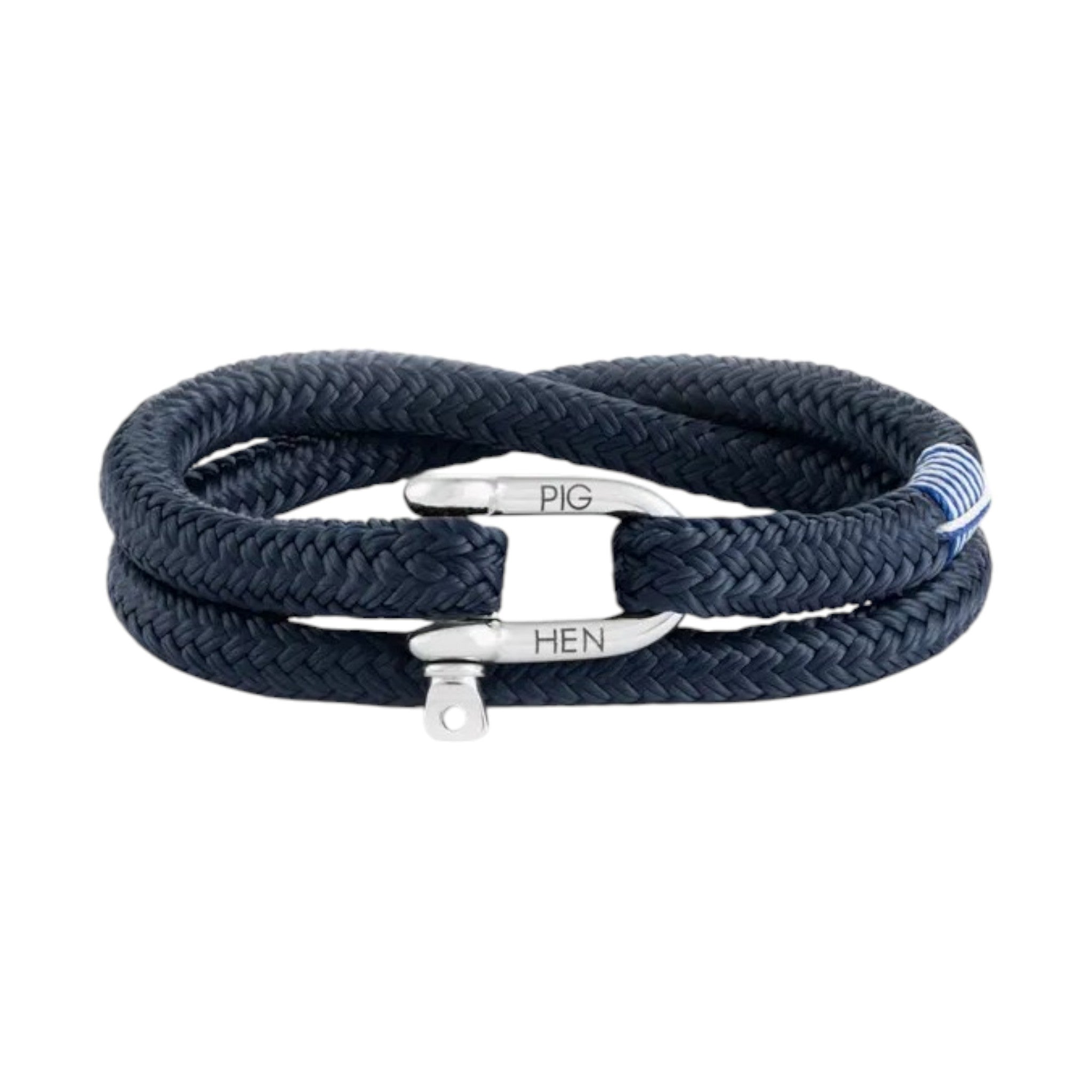 Pig & Hen - Salty Steve Bracelet - Navy/Silver