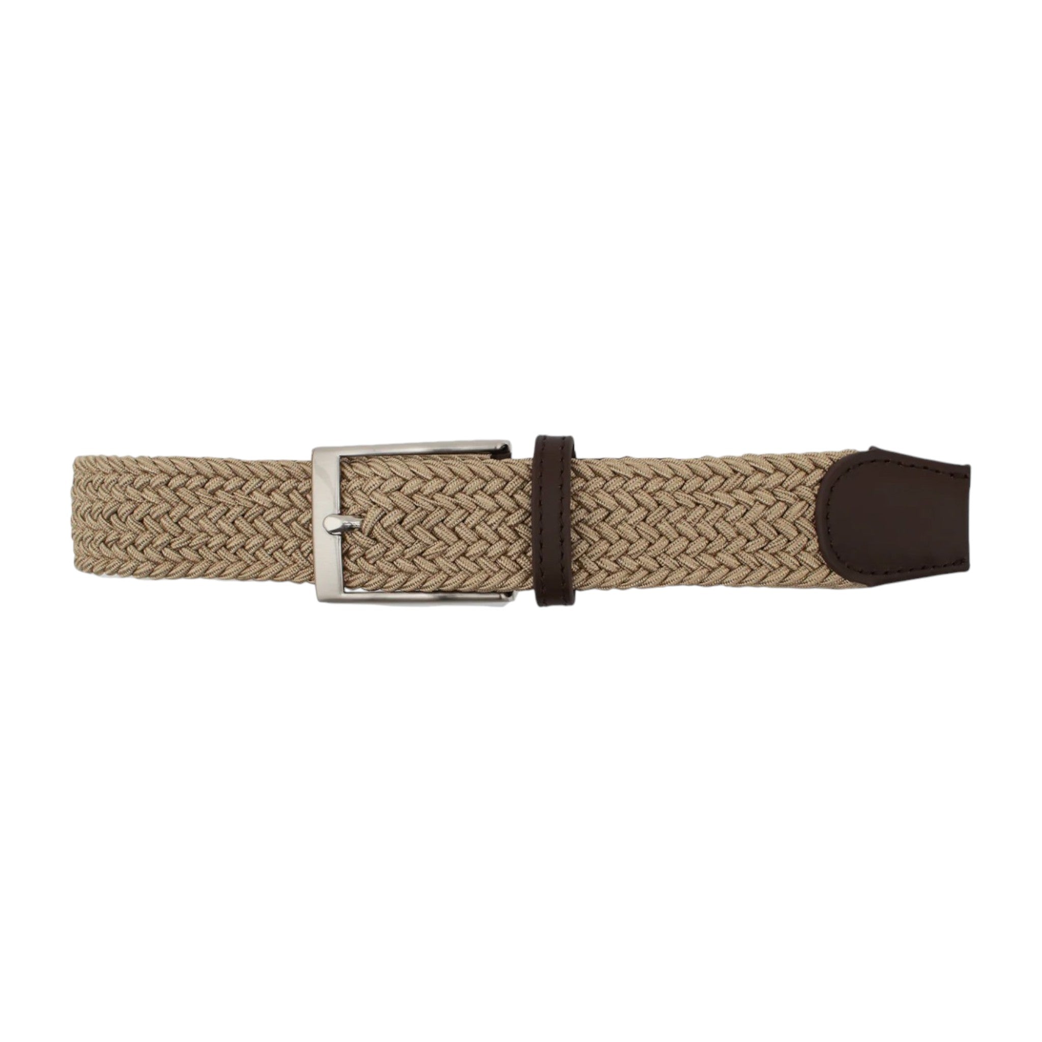 DIBI - Elastic Braided Belt - Travertine