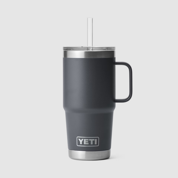 YETI Rambler 25 oz Straw Mug, Vacuum Insulated, Stainless Steel, Navy