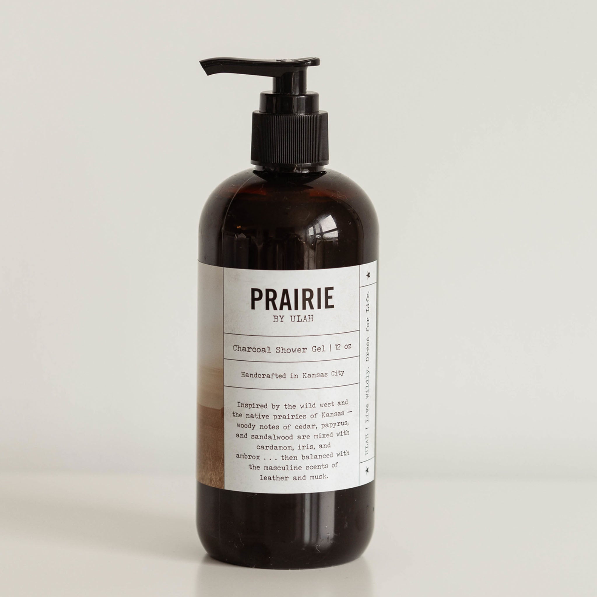 ULAH Prairie Charcoal Shower Gel 12oz