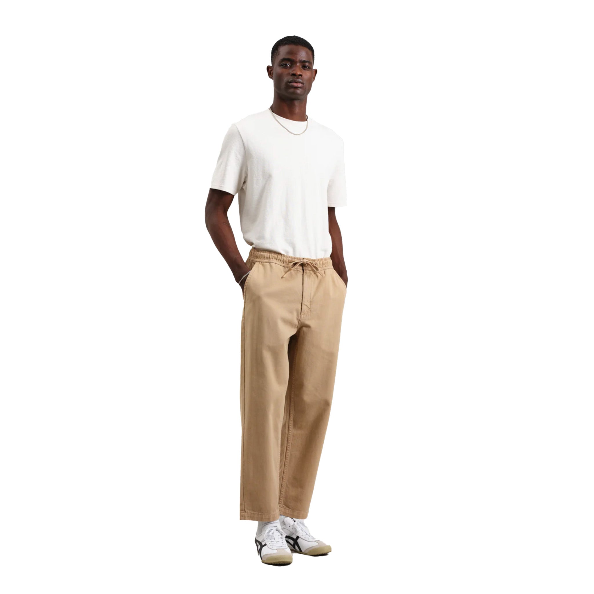 Wax London - Kurt Organic Cotton Twill Trouser - Beige