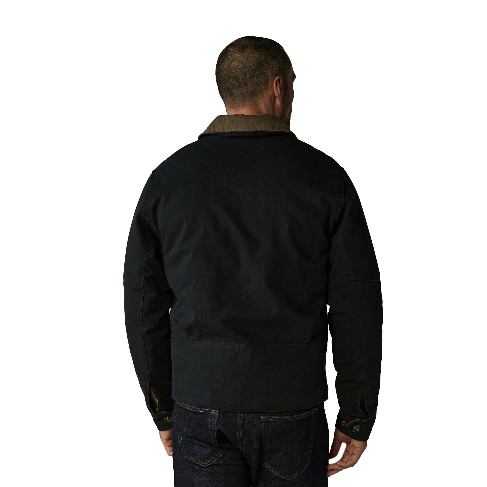 The Normal Brand - Canvas Zip Front Jacket - Black