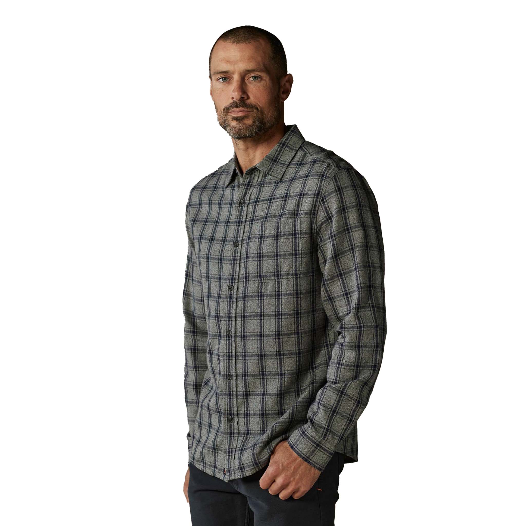 The Normal Brand - Nikko Classic Button Up - Ink Plaid