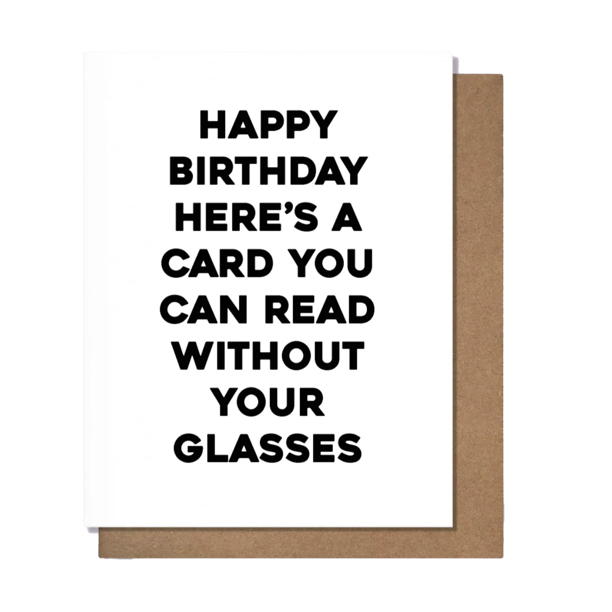 Pretty Alright Goods - Glasses Birthday Card