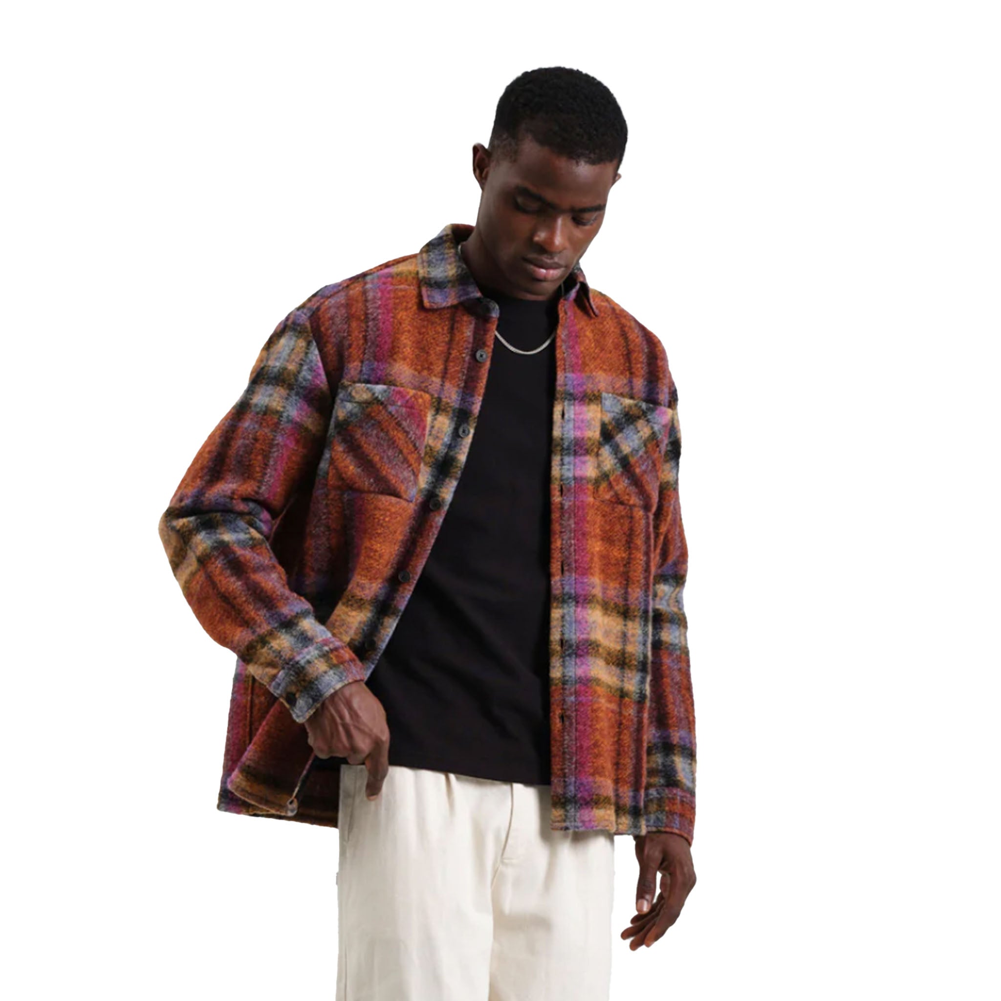 Wax London - Whiting Wool Blend Check Overshirt - Multi