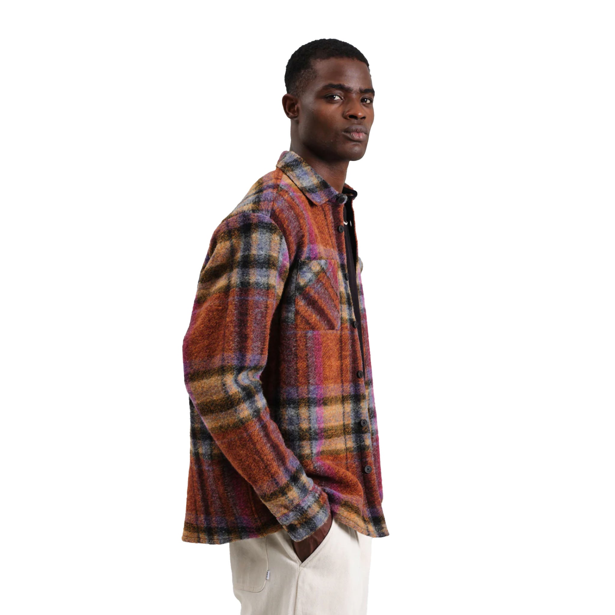 Wax London - Whiting Wool Blend Check Overshirt - Multi