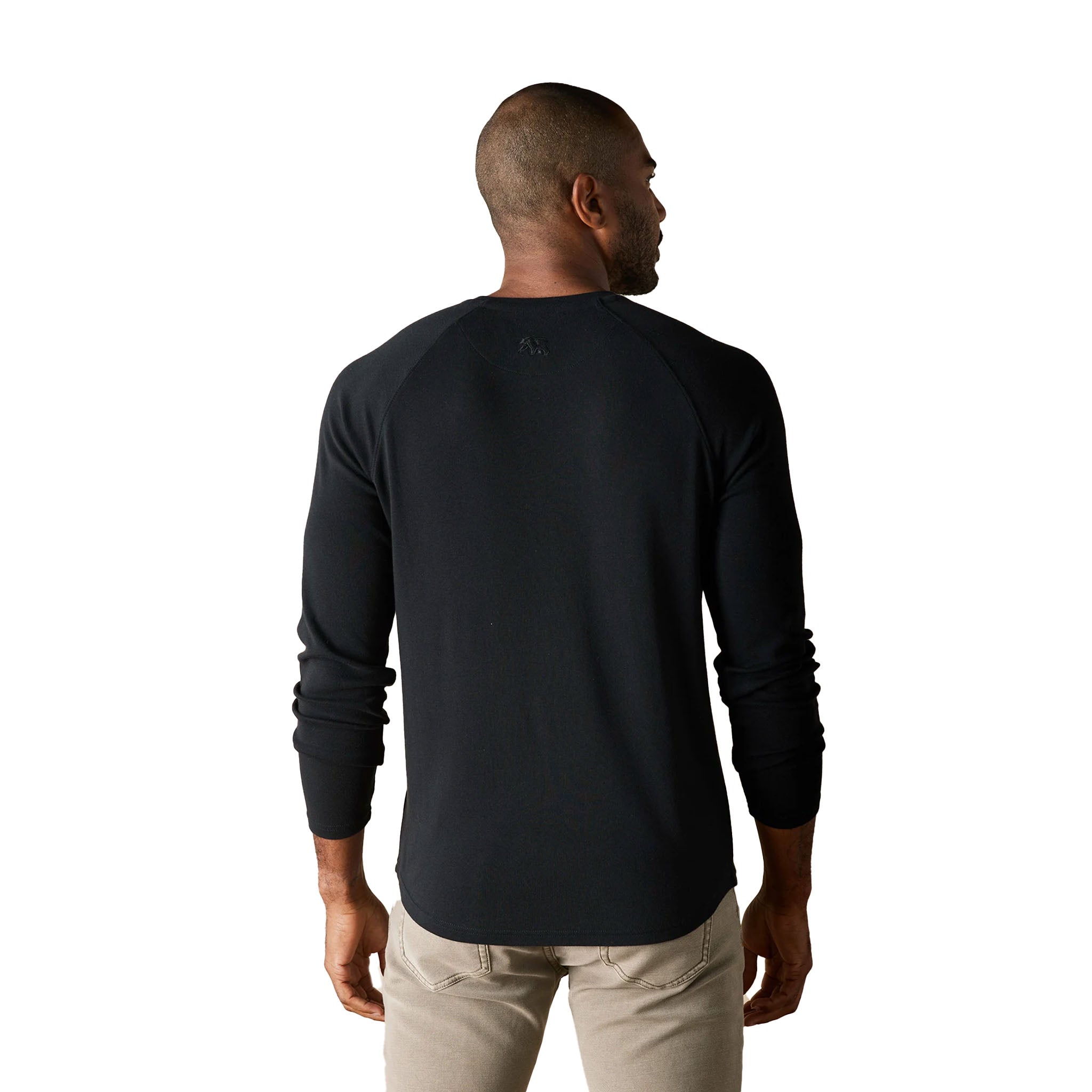 The Normal Brand - Puremeso Everyday Henley - Black