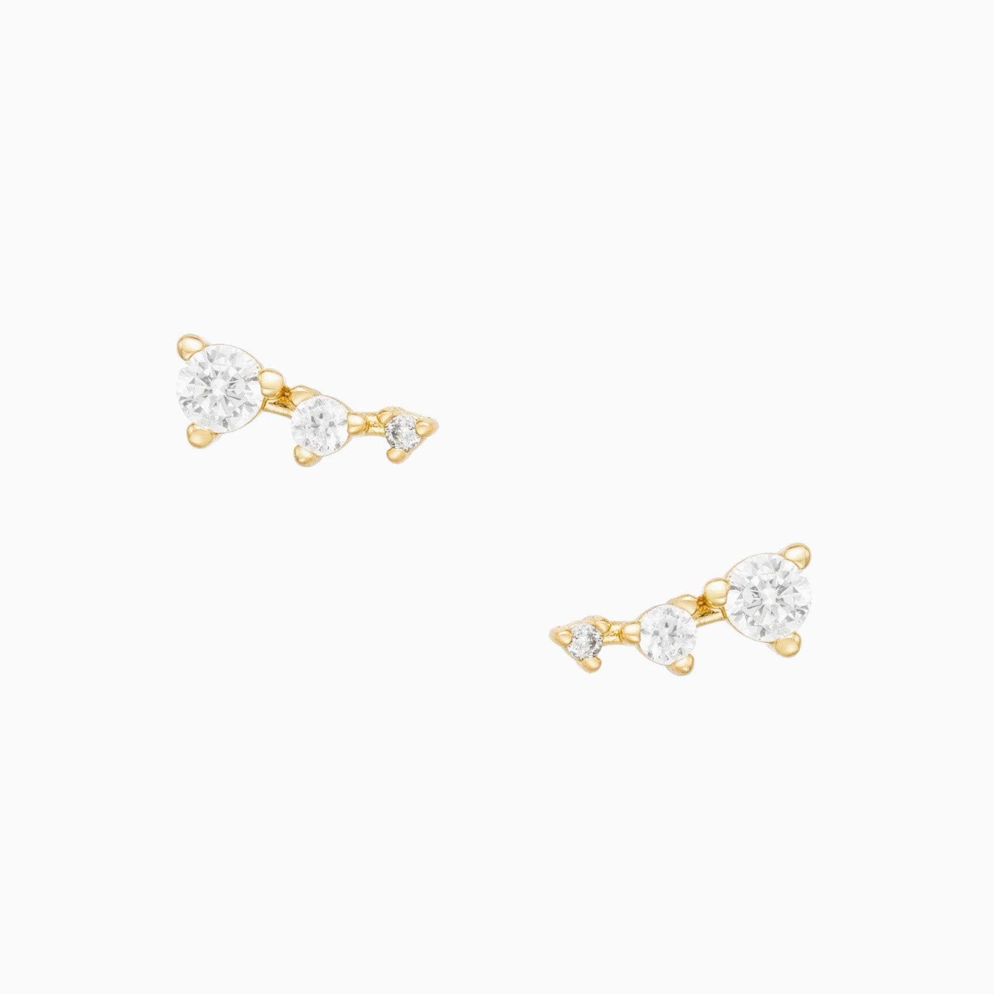 Mod + Jo - Hendrix Studs - Gold Plate