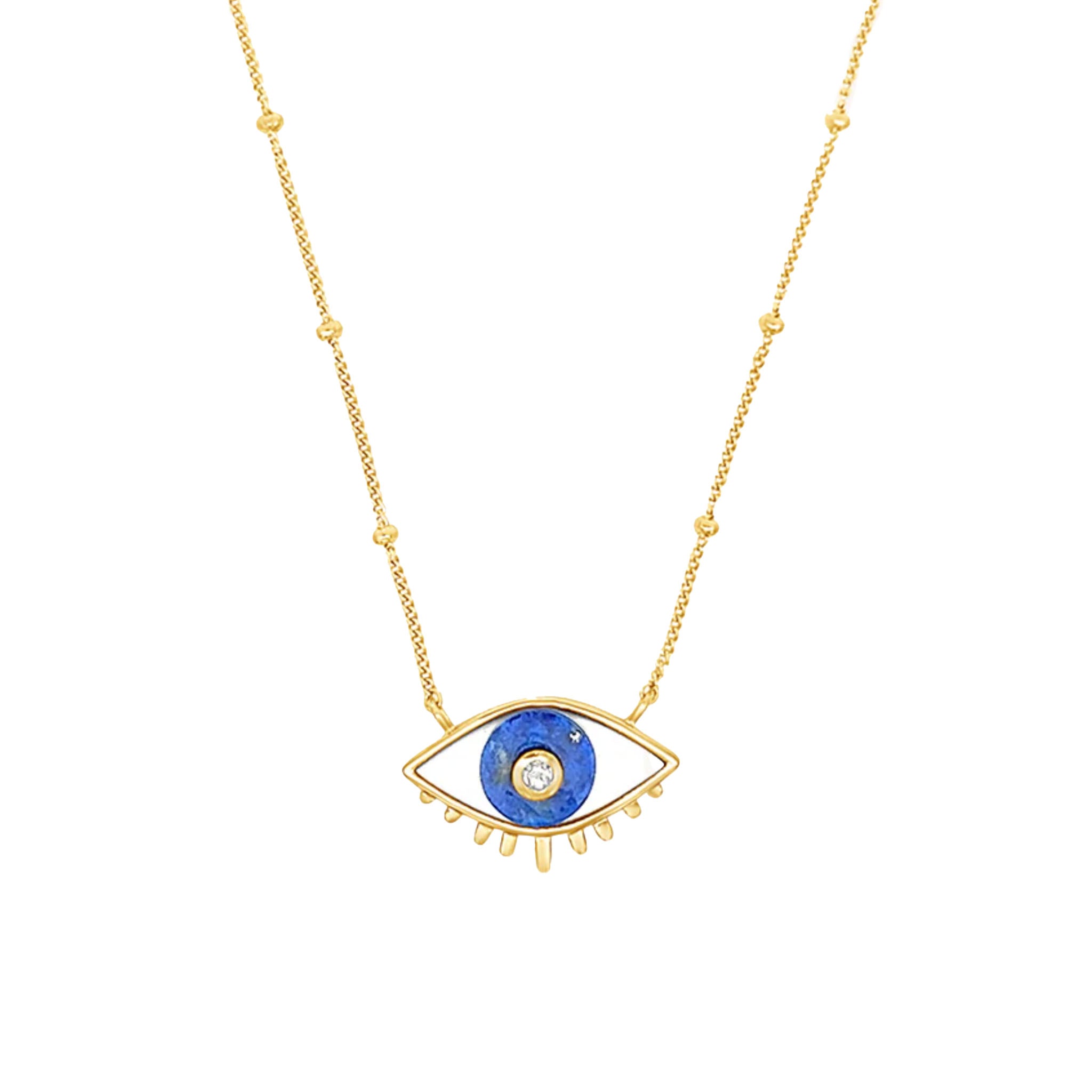 Sierra Winter - Lover's Eye Necklace - Lapis