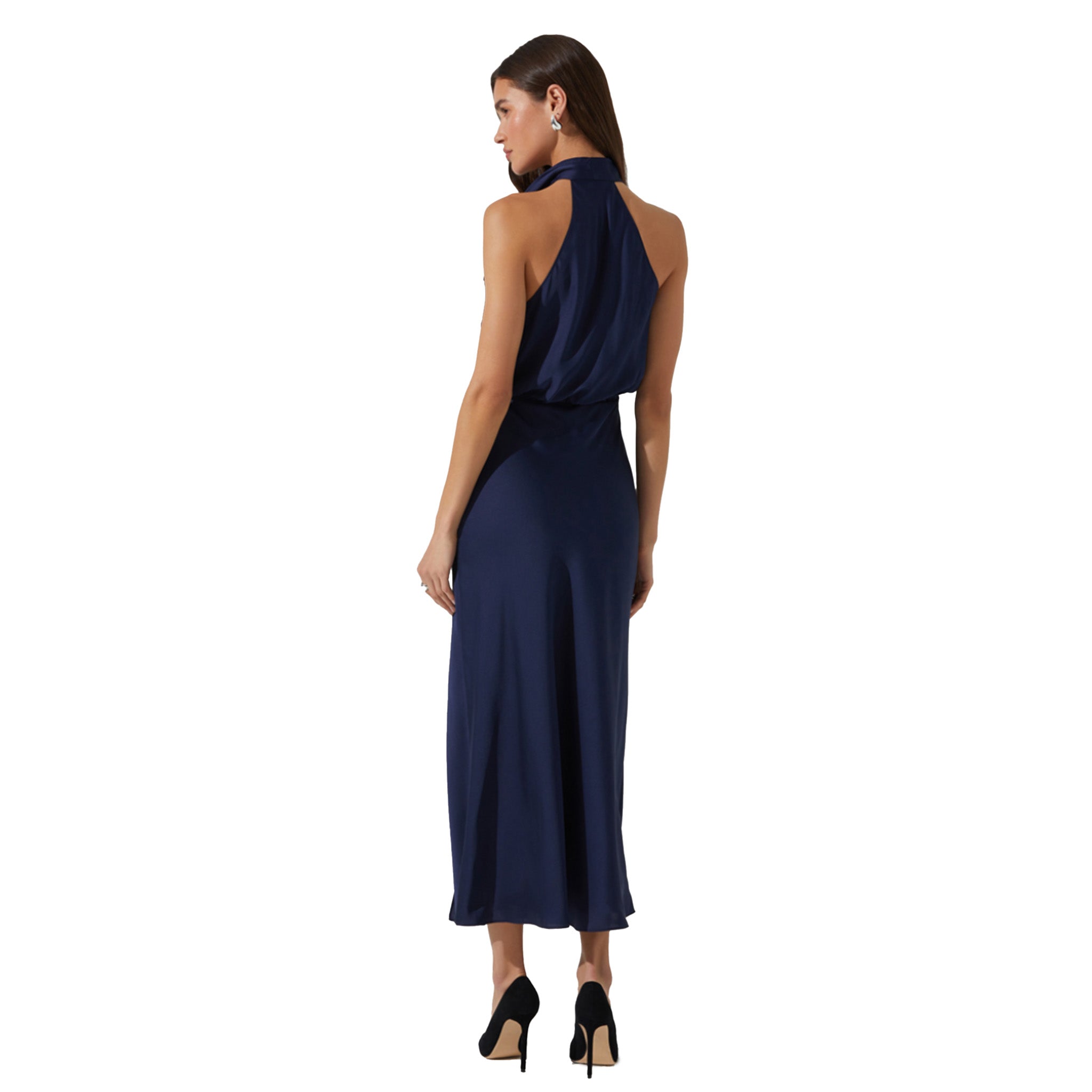 ASTR - Jelyn Satin Midi Dress - Navy