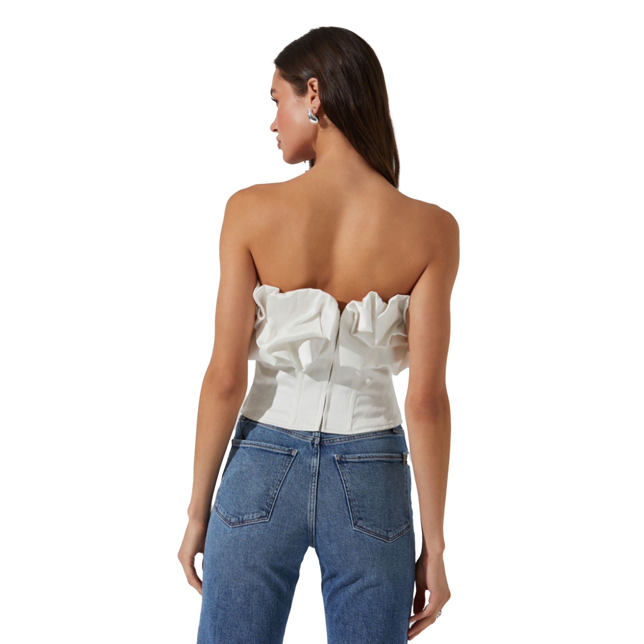 ASTR - Sarahi Strapless Top - White