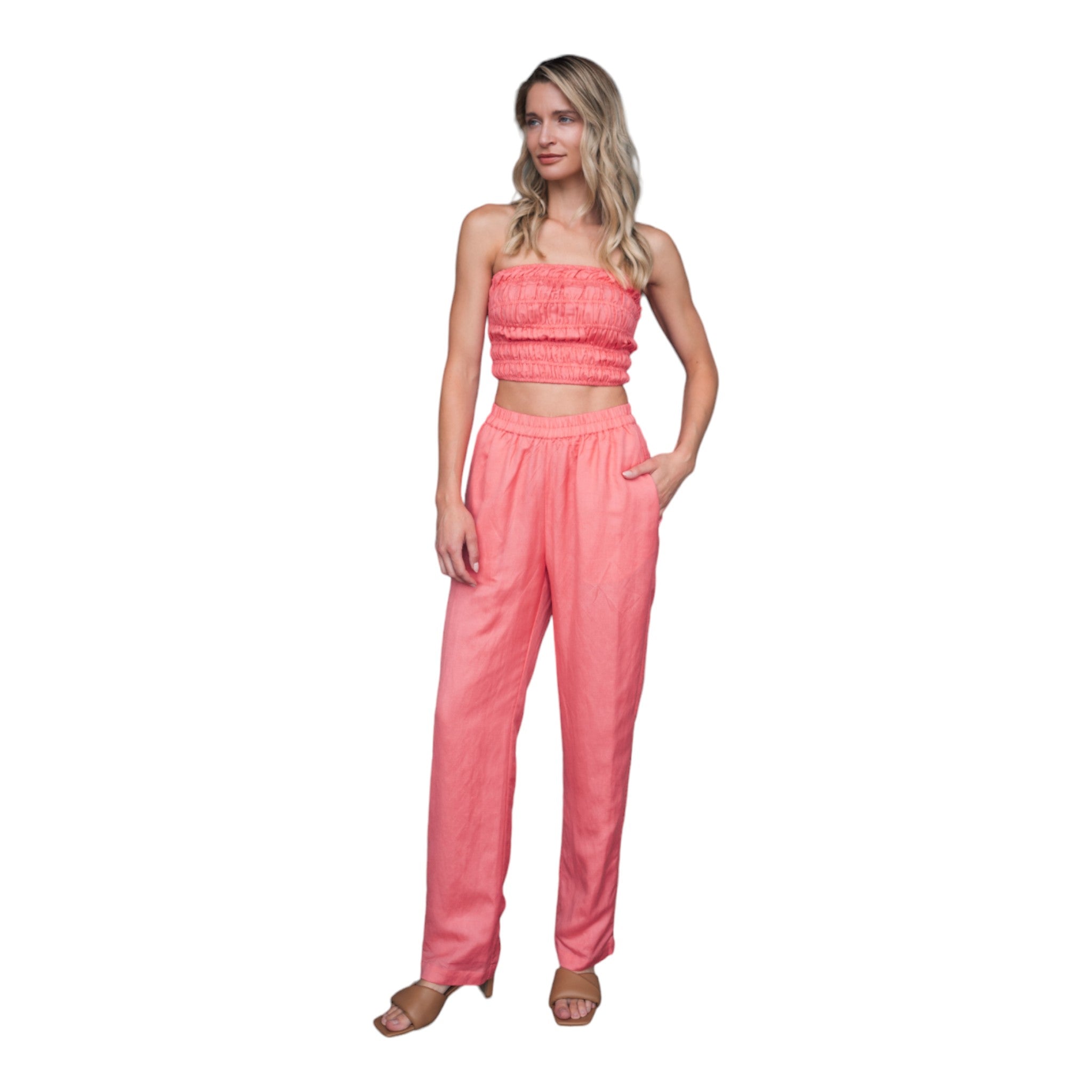 Corey Lynn Calter - Positano Pant - Flamingo