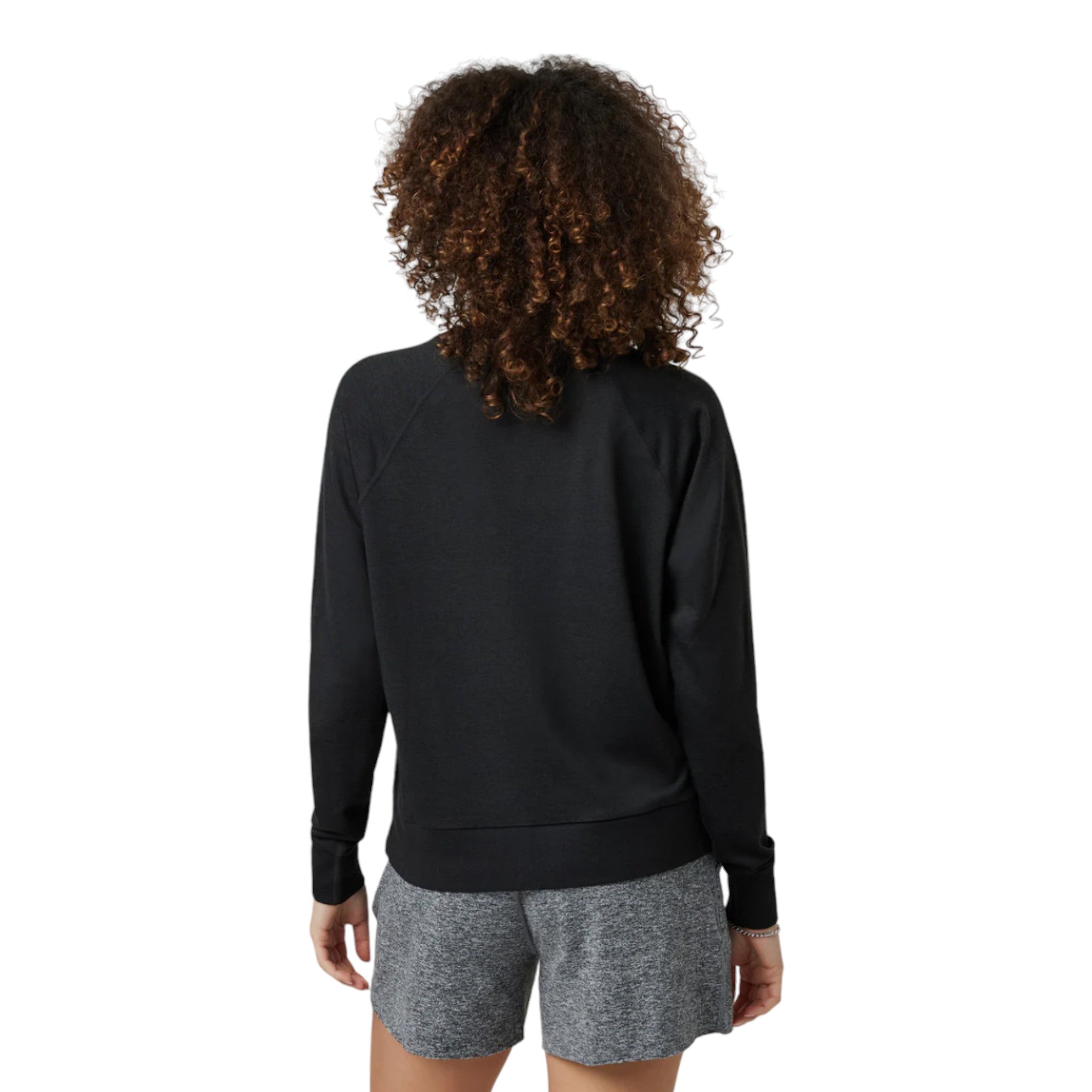 Vuori - Long Sleeve Halo Crew - Black Heather