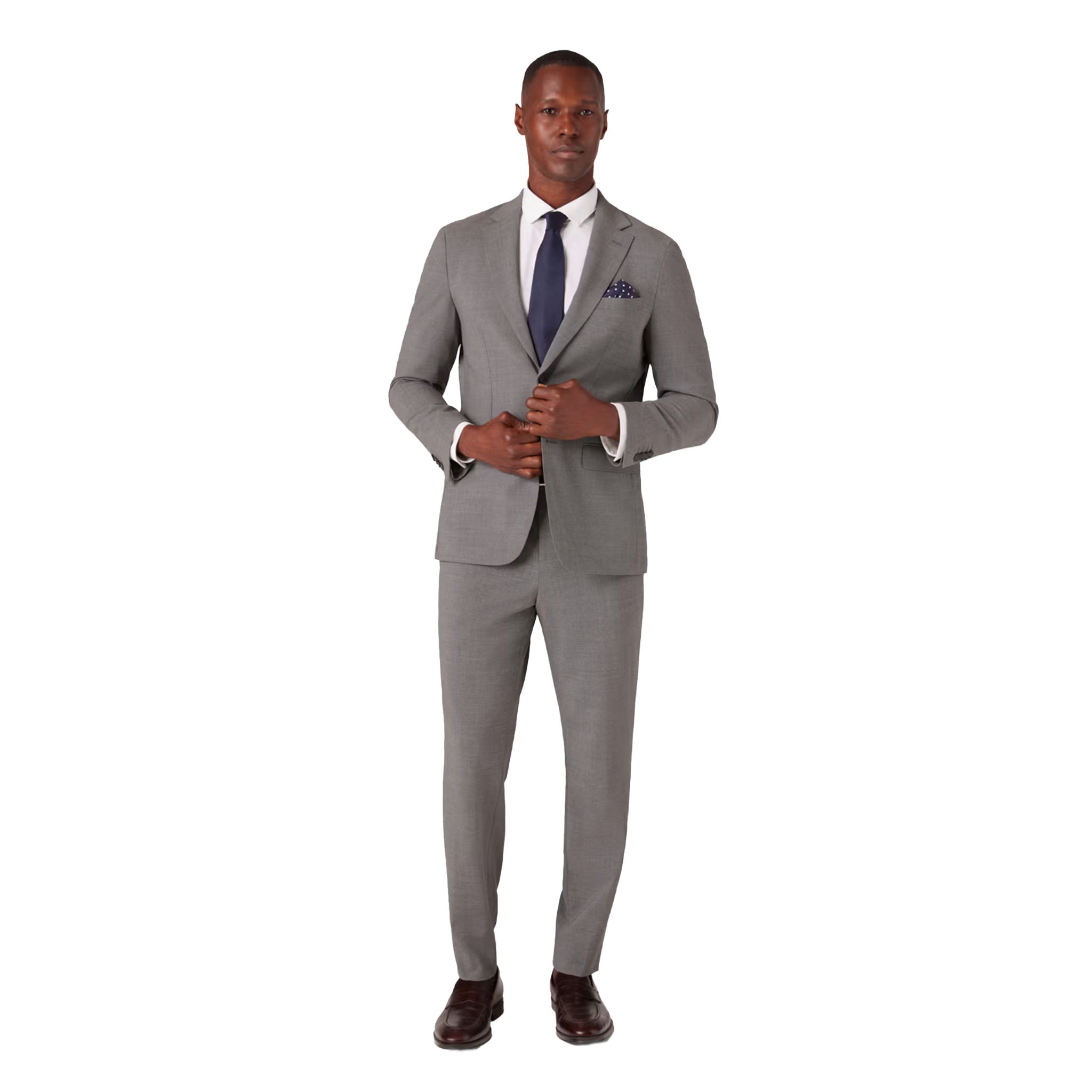 Mizzen + Main - Fresco Slim Suit Jacket - Nickel Heather