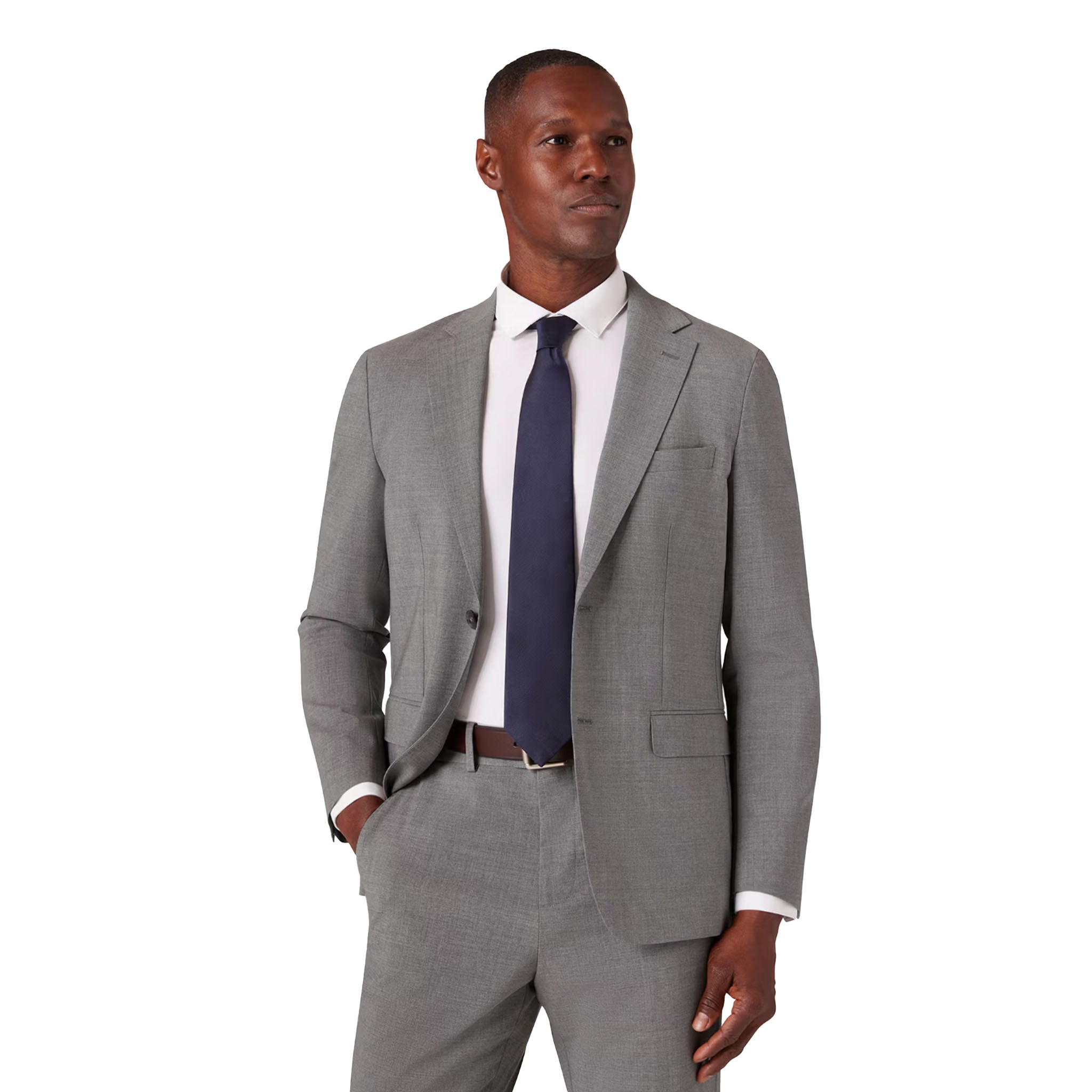 Mizzen + Main - Fresco Slim Suit Jacket - Nickel Heather