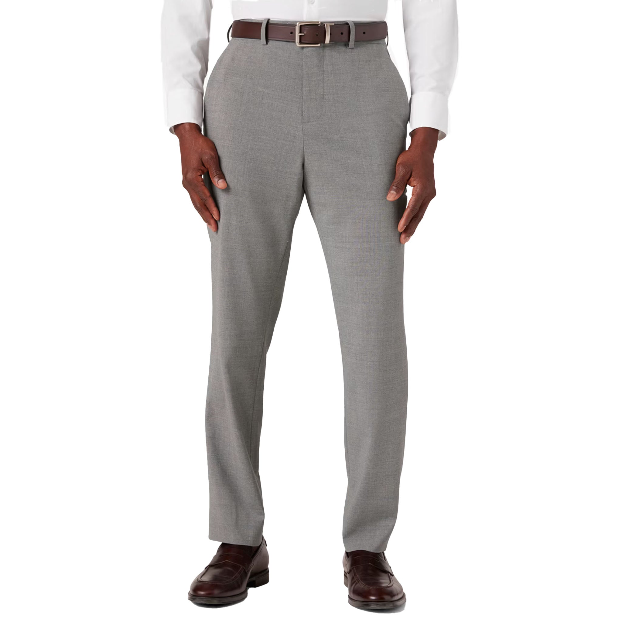 Mizzen + Main - Fresco Slim Suit Pant - Nickel Heather