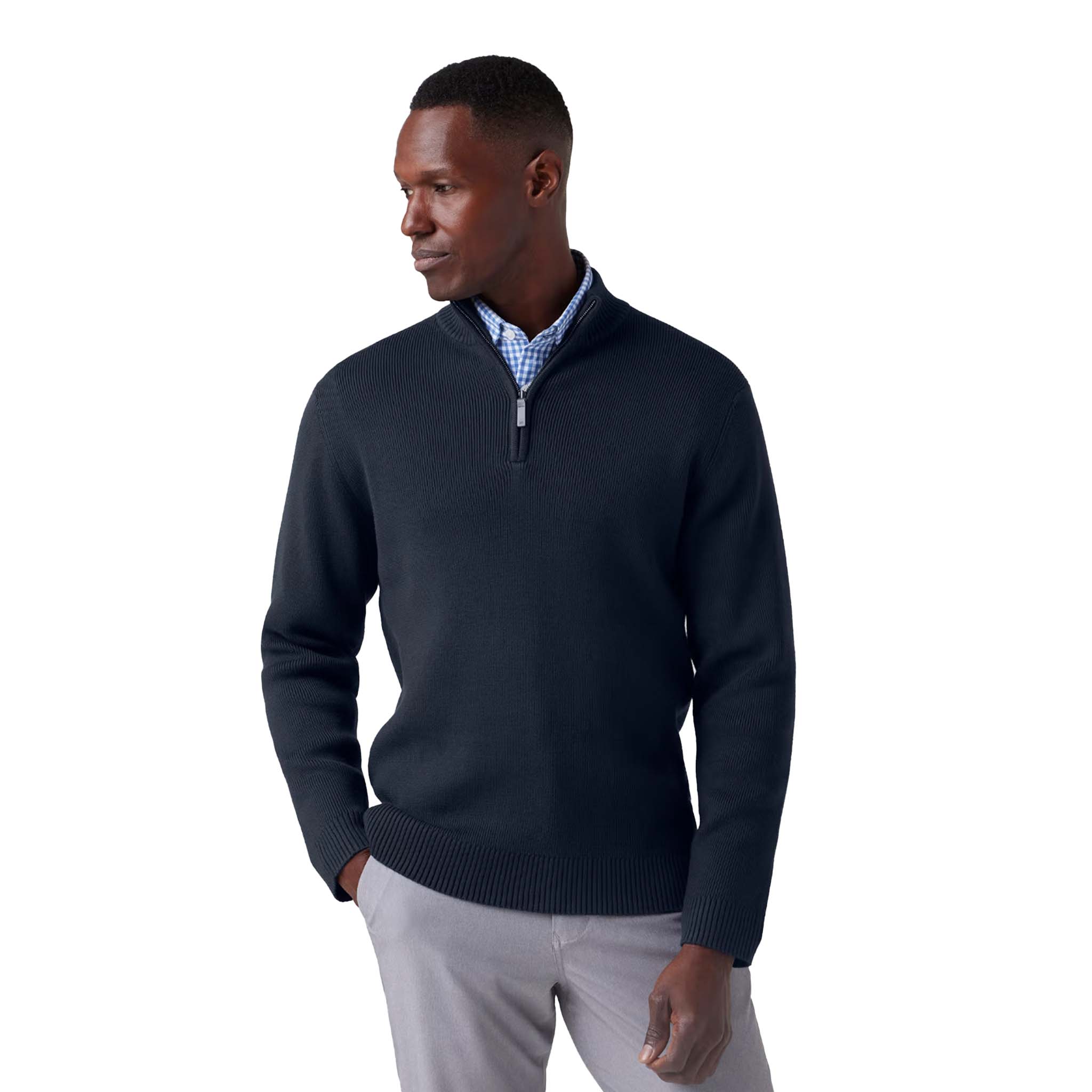 Mizzen + Main - Hillcrest Quarter Zip - Navy