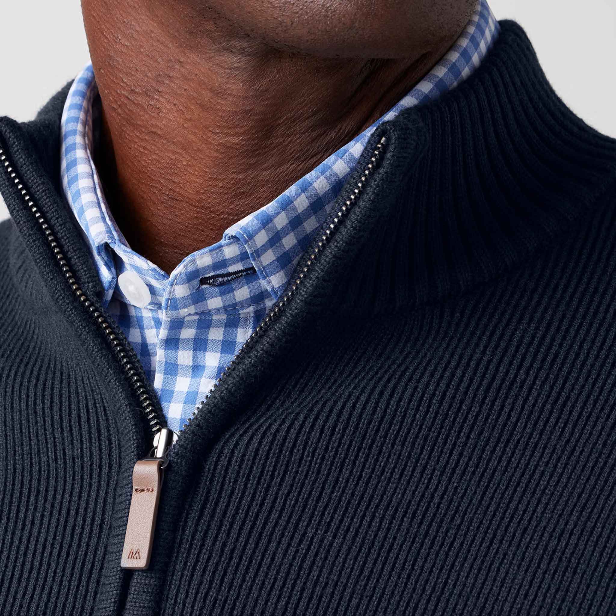 Mizzen + Main - Hillcrest Quarter Zip - Navy