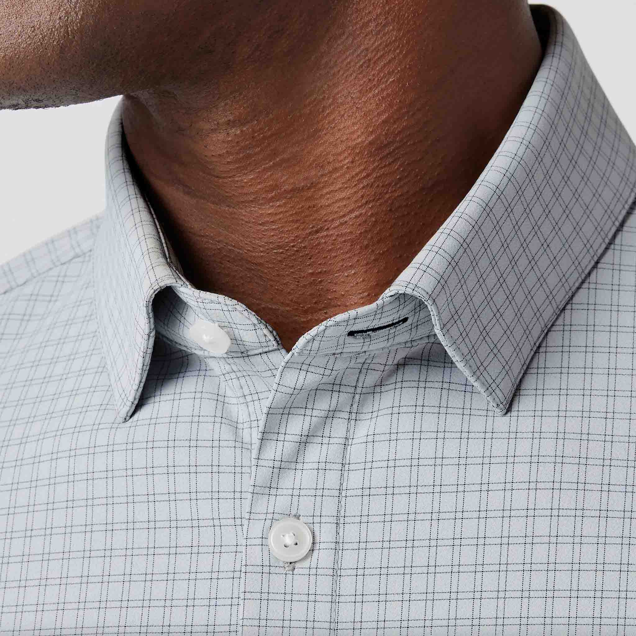 Mizzen + Main - Leeward Dress Shirt - Aluminum Joel Plaid