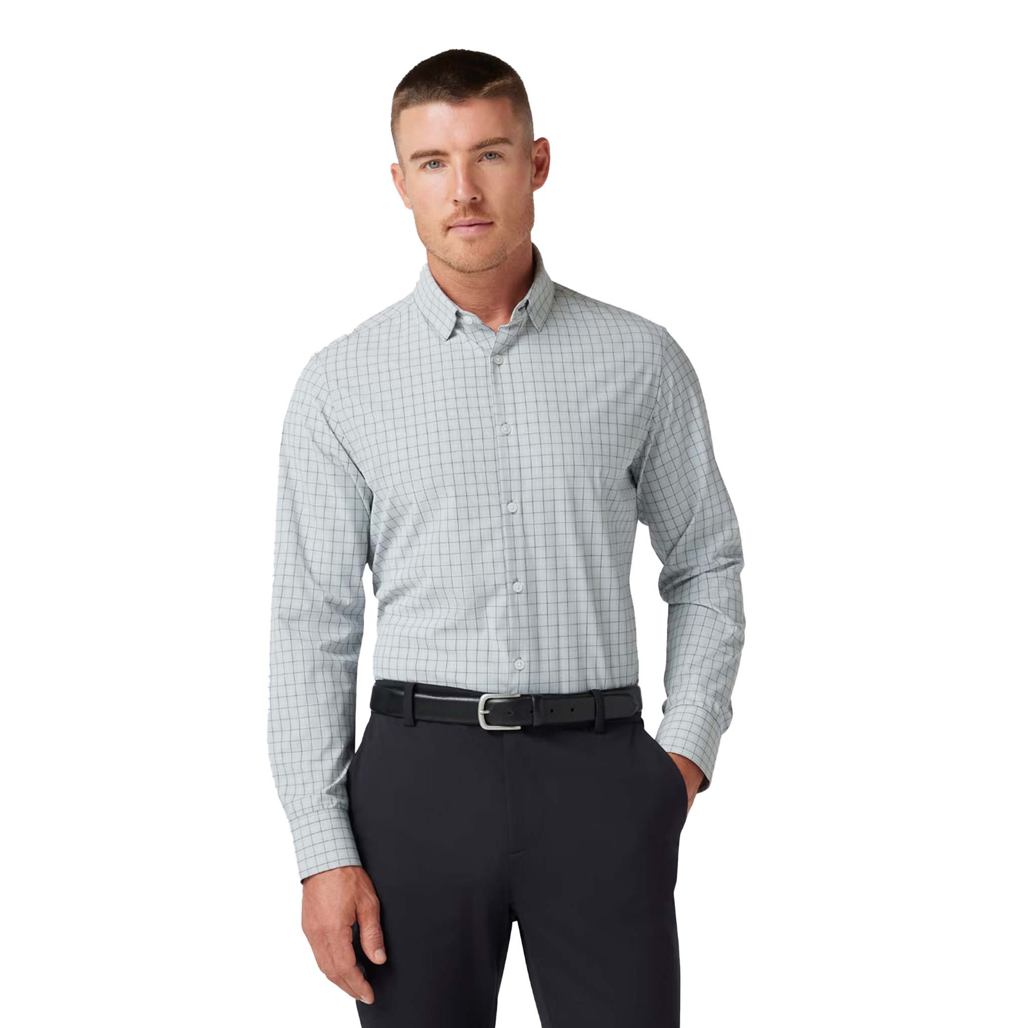 Mizzen + Main - Leeward Dress Shirt - Aluminum Manor Plaid