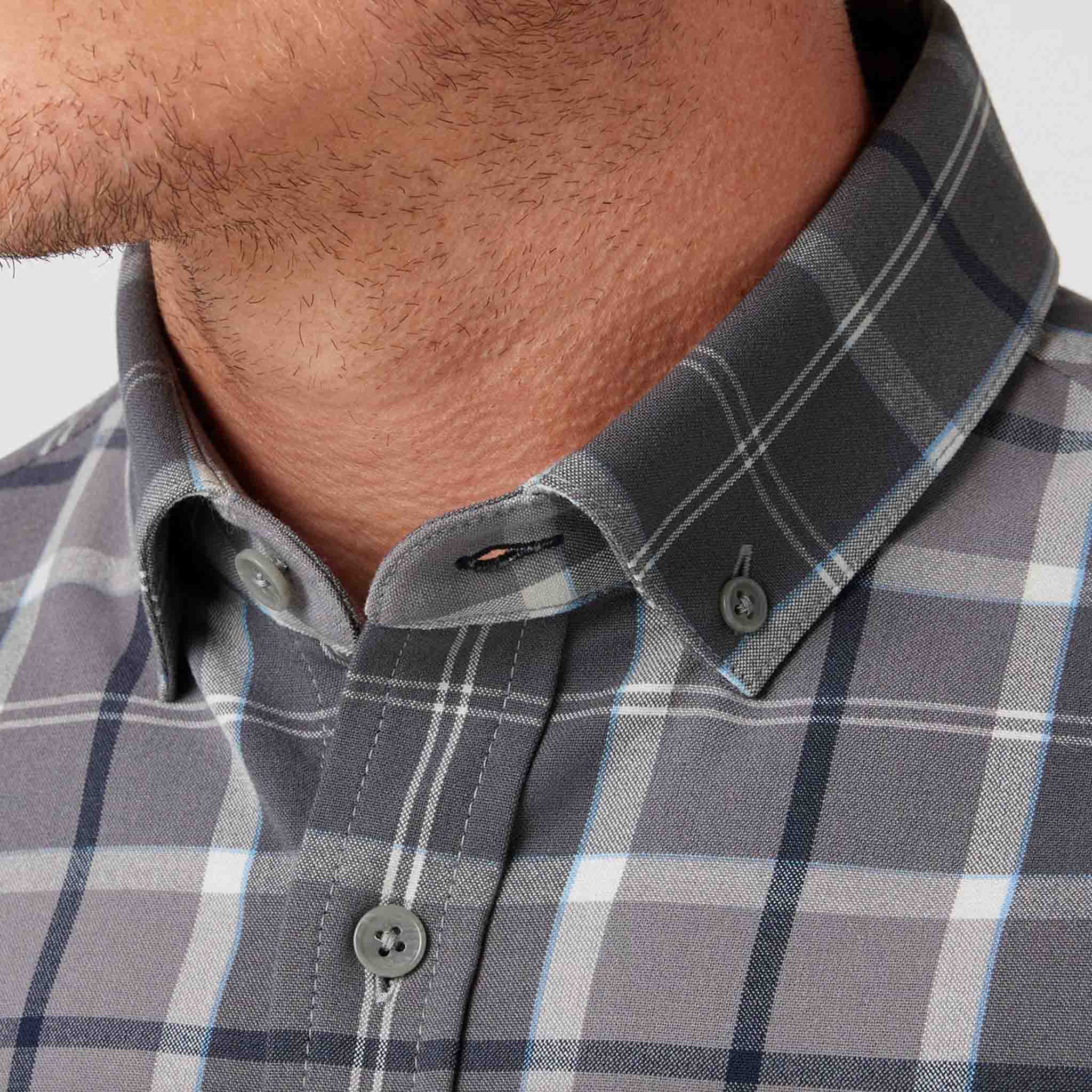 Mizzen + Main - City Flannel - Pewter Timothy Plaid