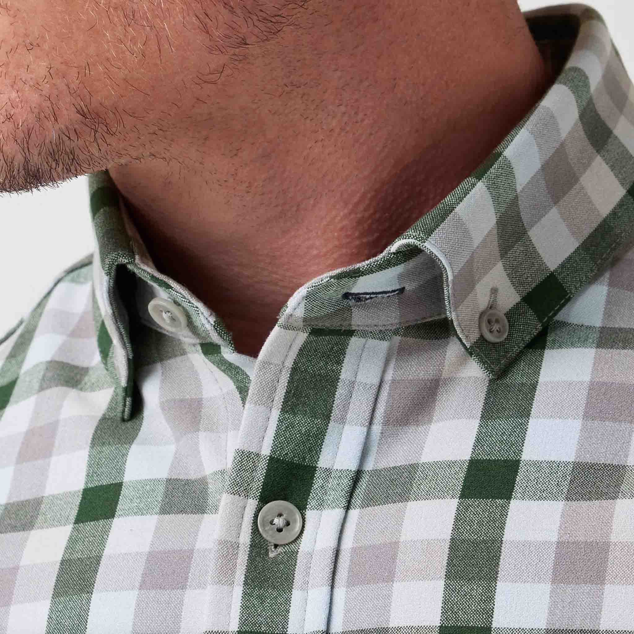 Mizzen + Main - City Flannel - Spruce Multi Check