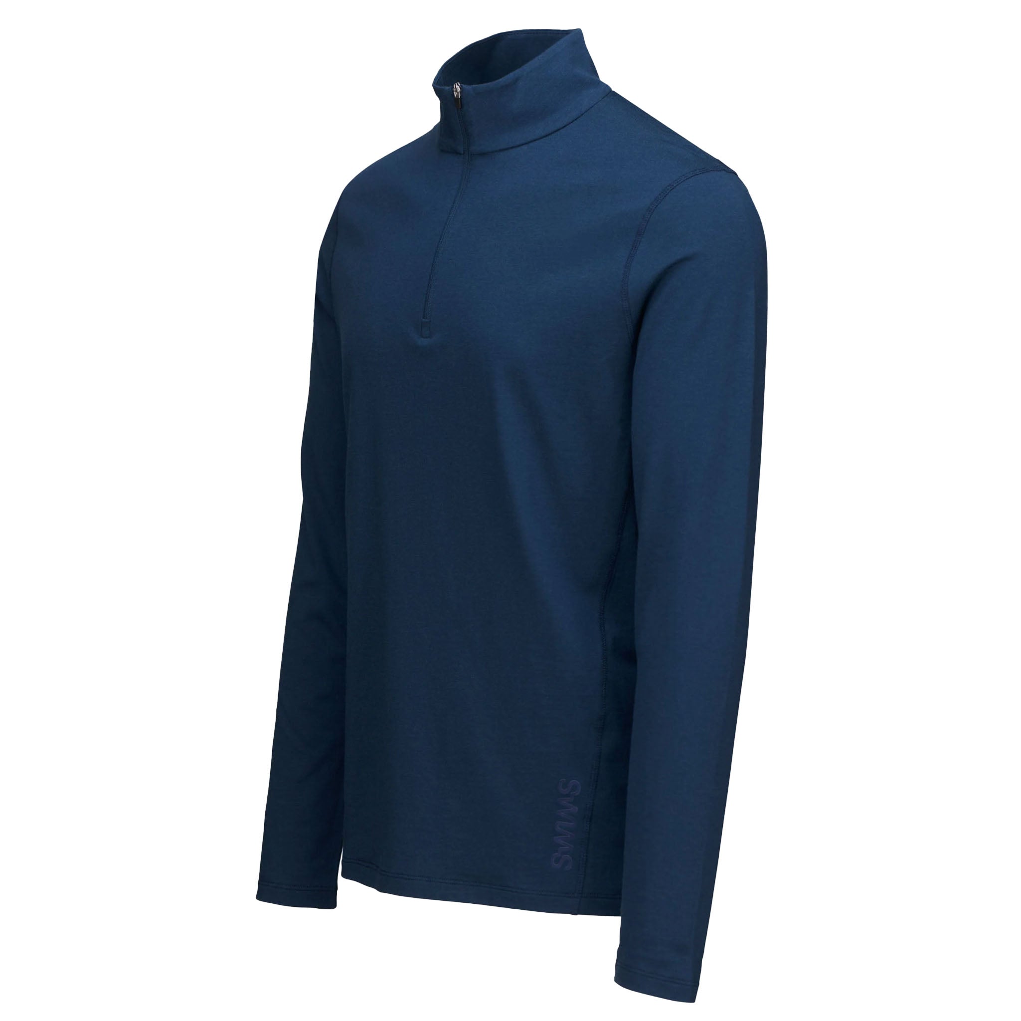 SWIMS - Etna Quarter Zip Layering Knit - Lake Blue