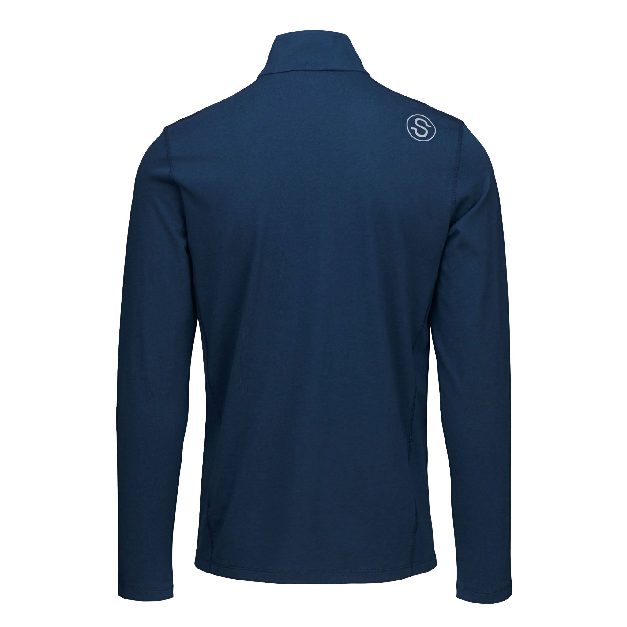 SWIMS - Etna Quarter Zip Layering Knit - Lake Blue