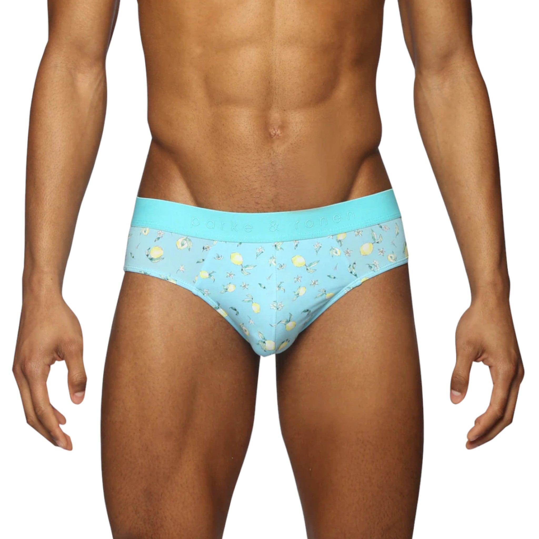 Blue patterned brief