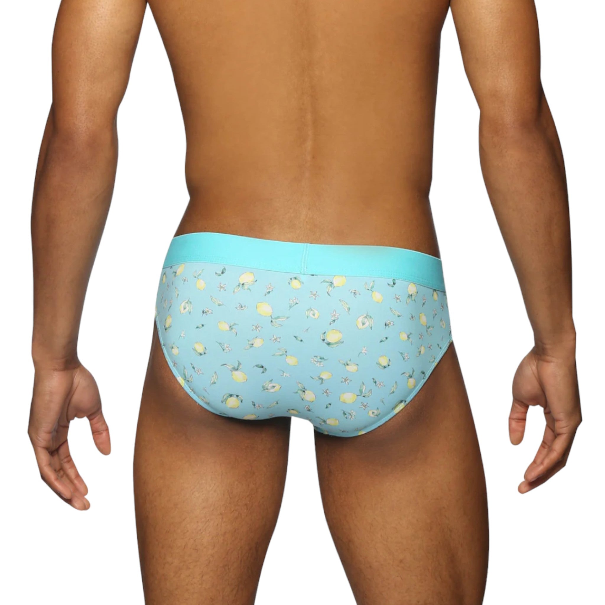 Blue patterned brief