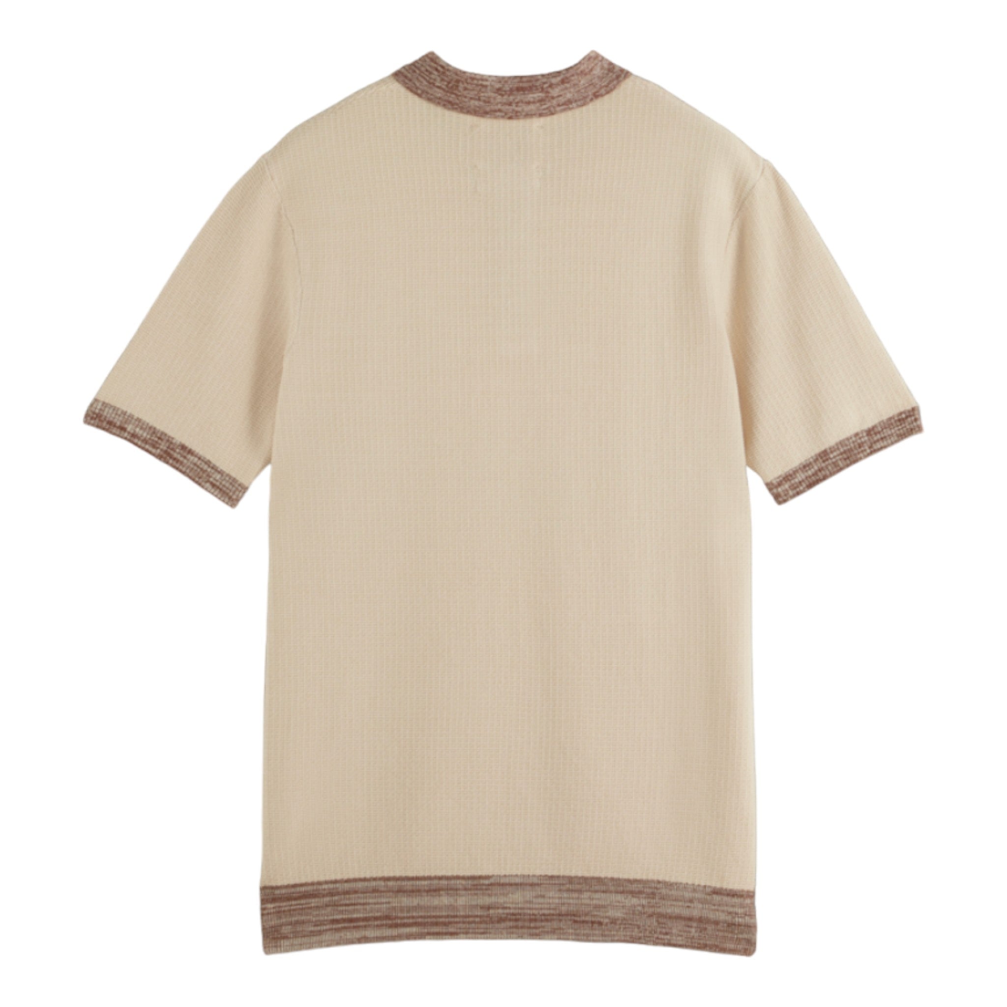 Tan knitted polo