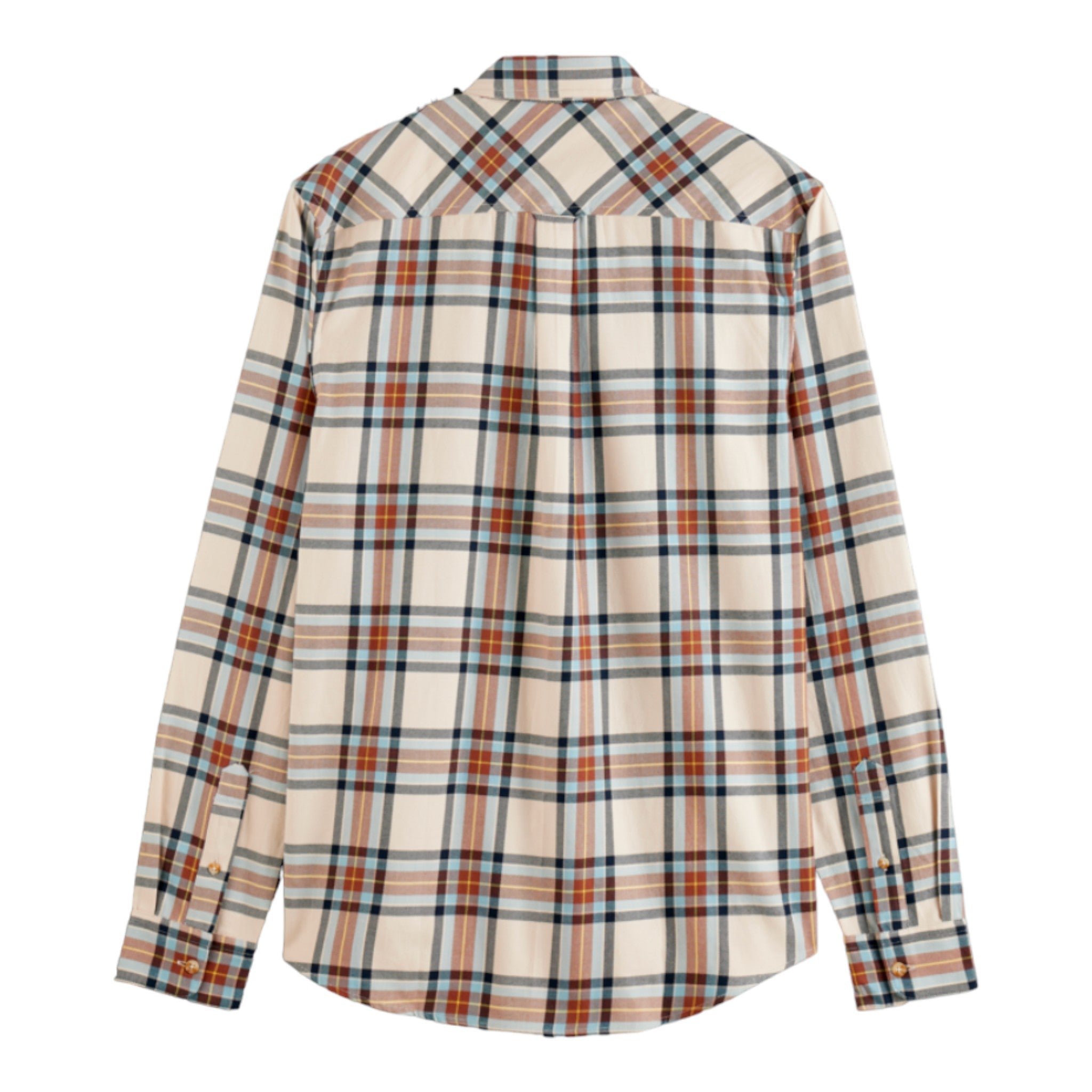 Scotch & Soda - Yarn Dye Flannel Check Shirt - Beige Check