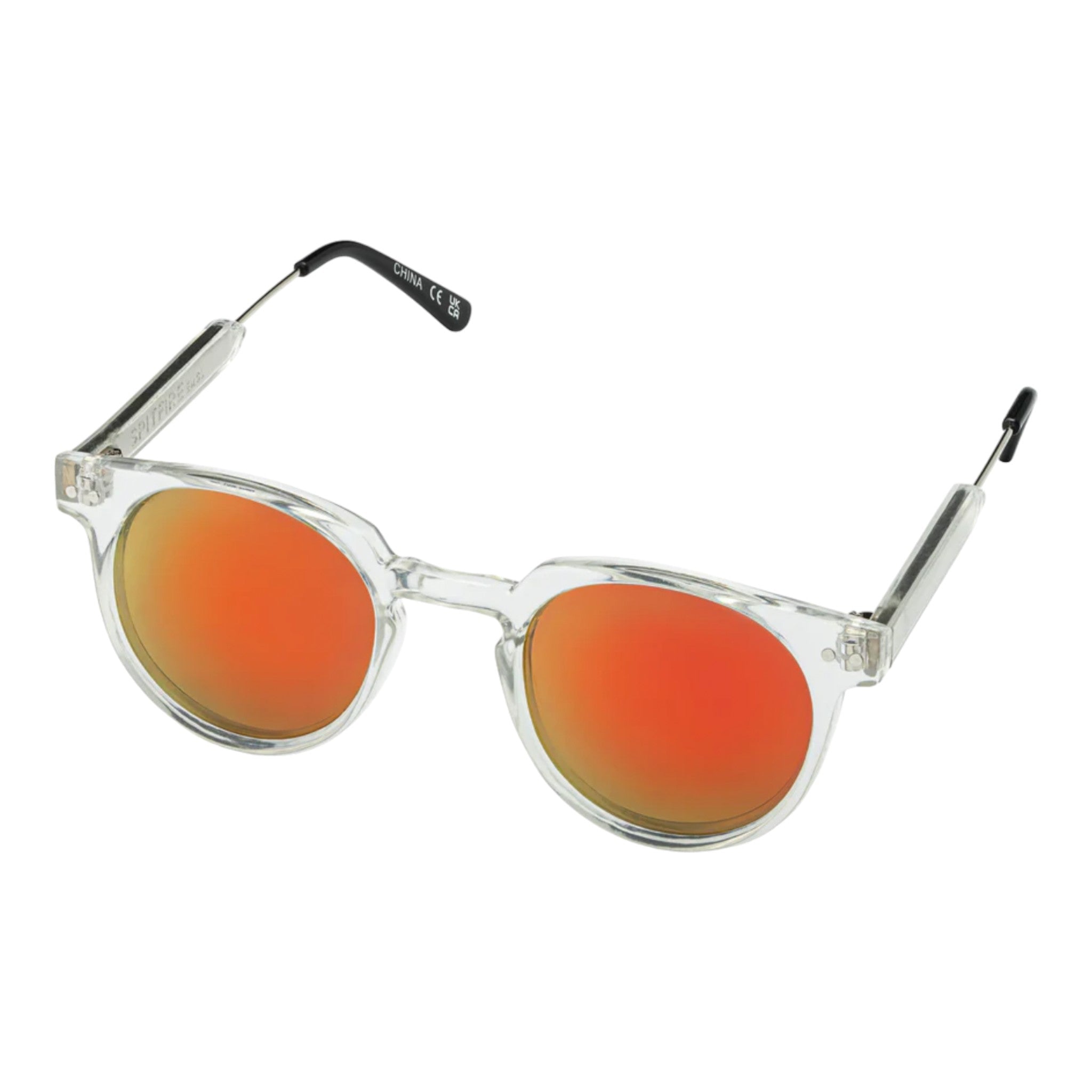 Spitfire Sunglasses - Teddy Boy - Clear / Red Mirror
