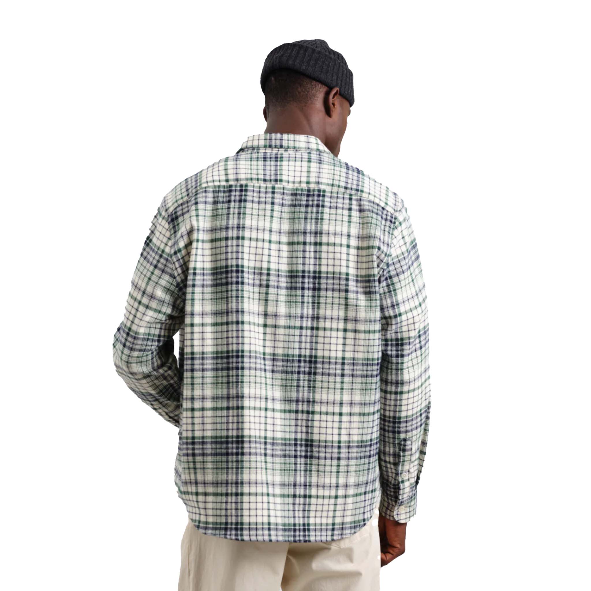 Wax London - Flannel Check Shelley Shirt - Navy / Green