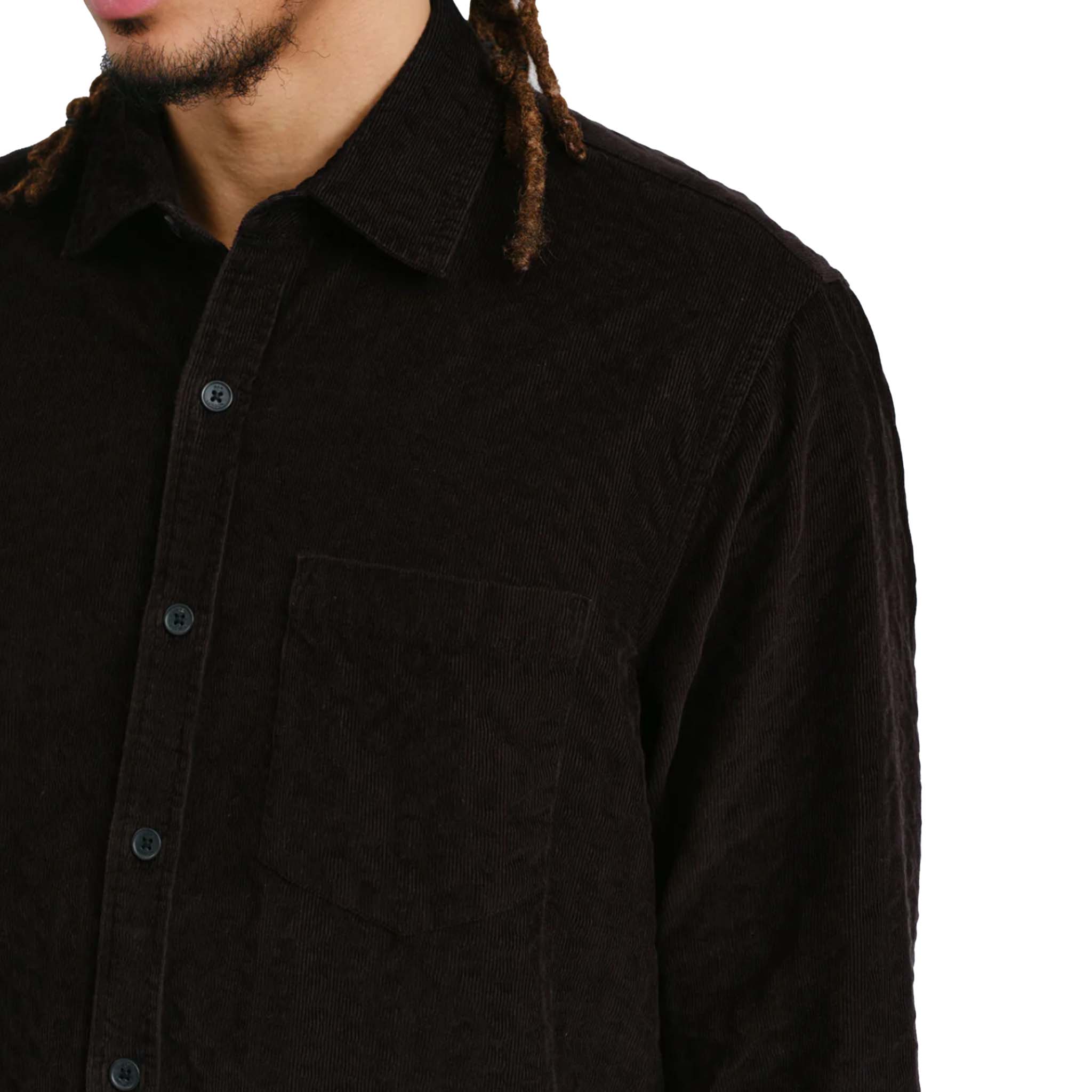 Wax London - Shelly Seersucker Cord Shirt - Black