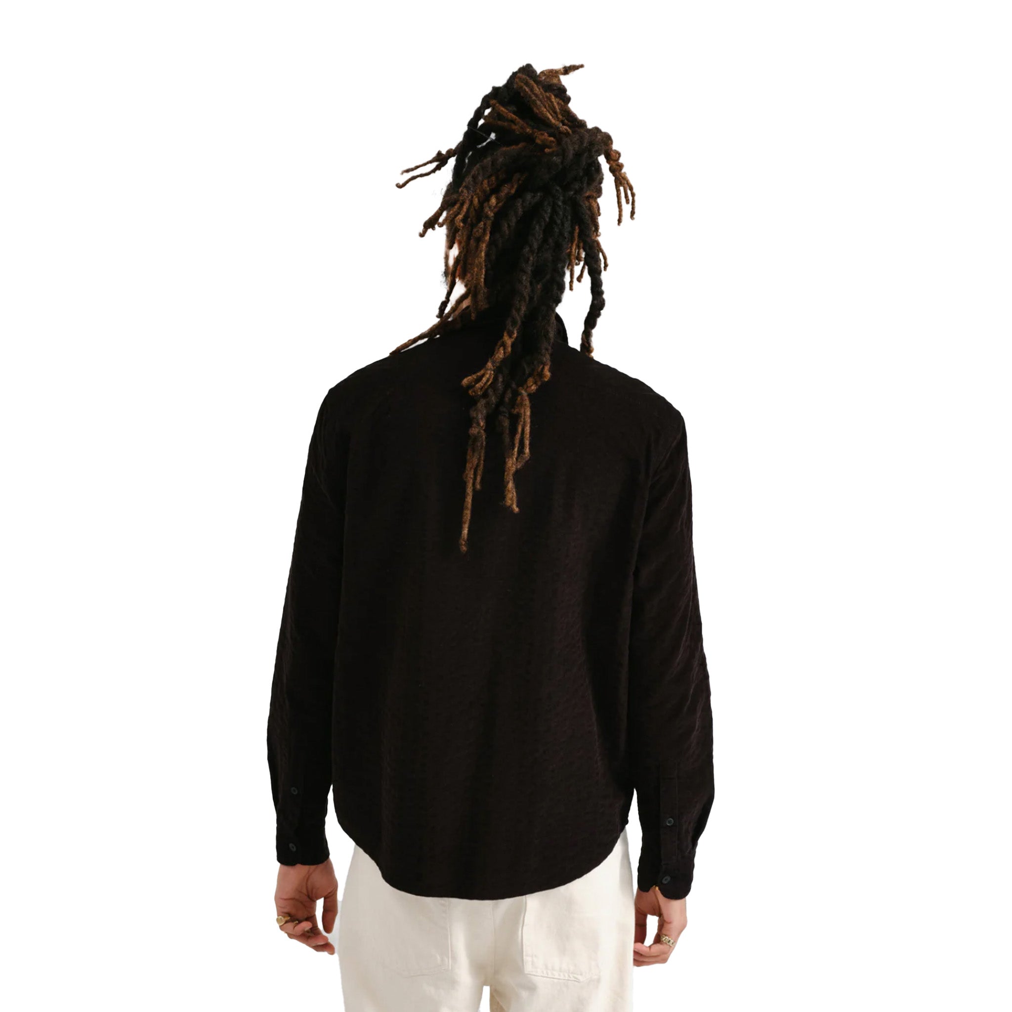 Wax London - Shelly Seersucker Cord Shirt - Black