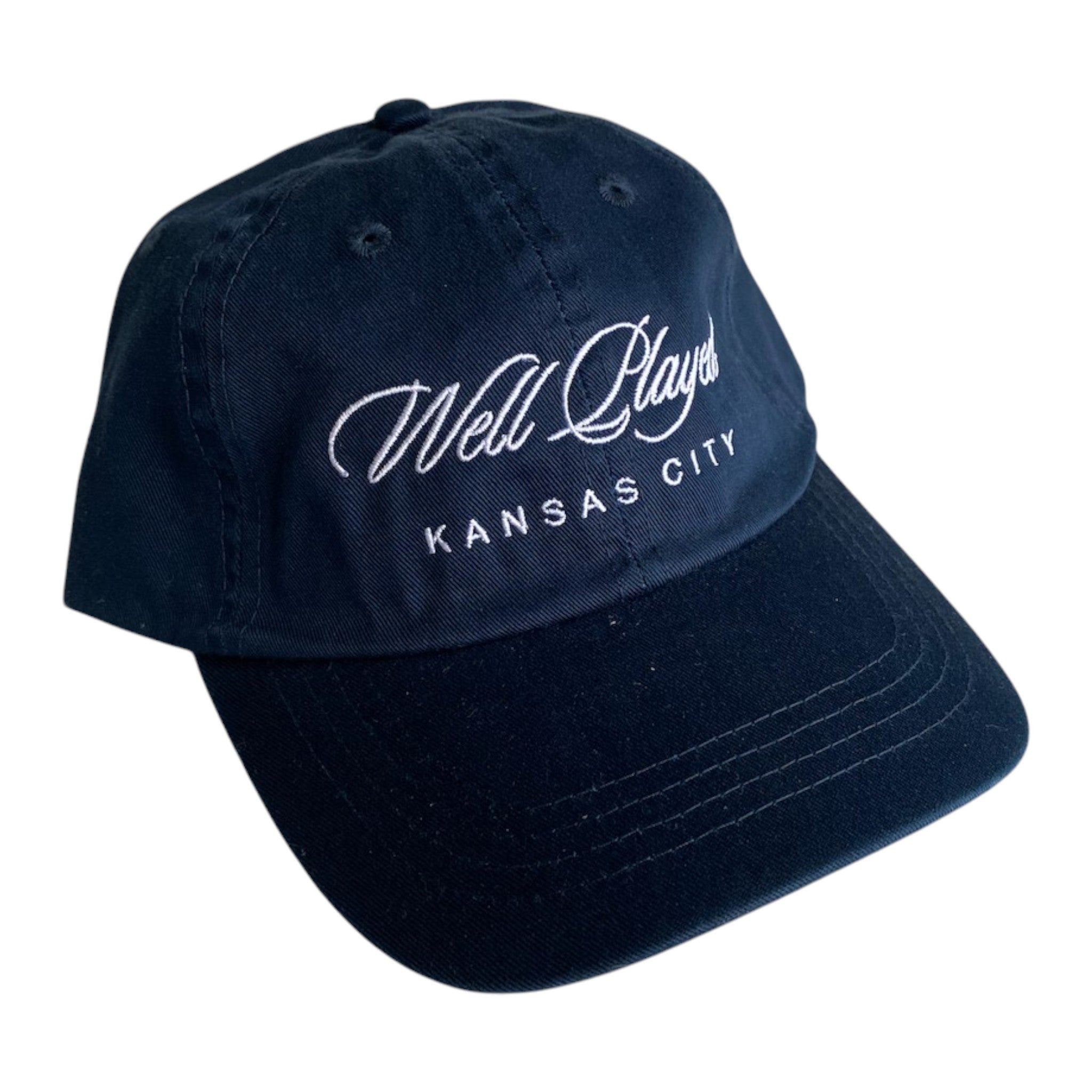 Well Played - Script Dad Hat - Navy