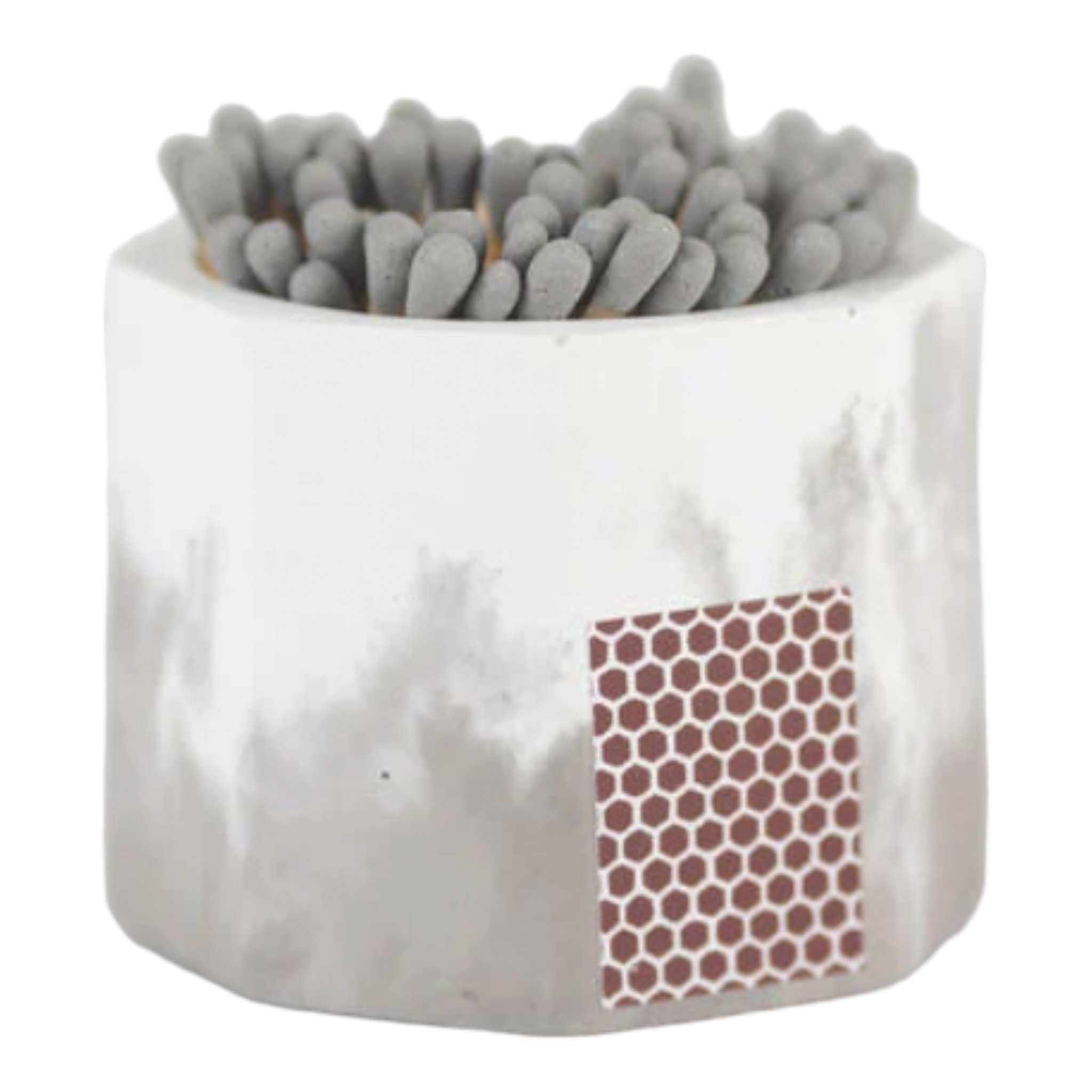 Tenn Prairie - Match Holder With Striker - Grey & White